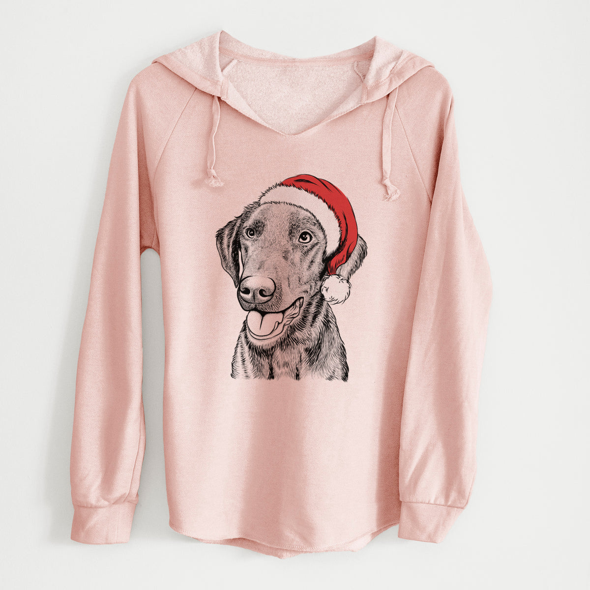 Santa Onyx the Labrador Retriever - Cali Wave Hooded Sweatshirt