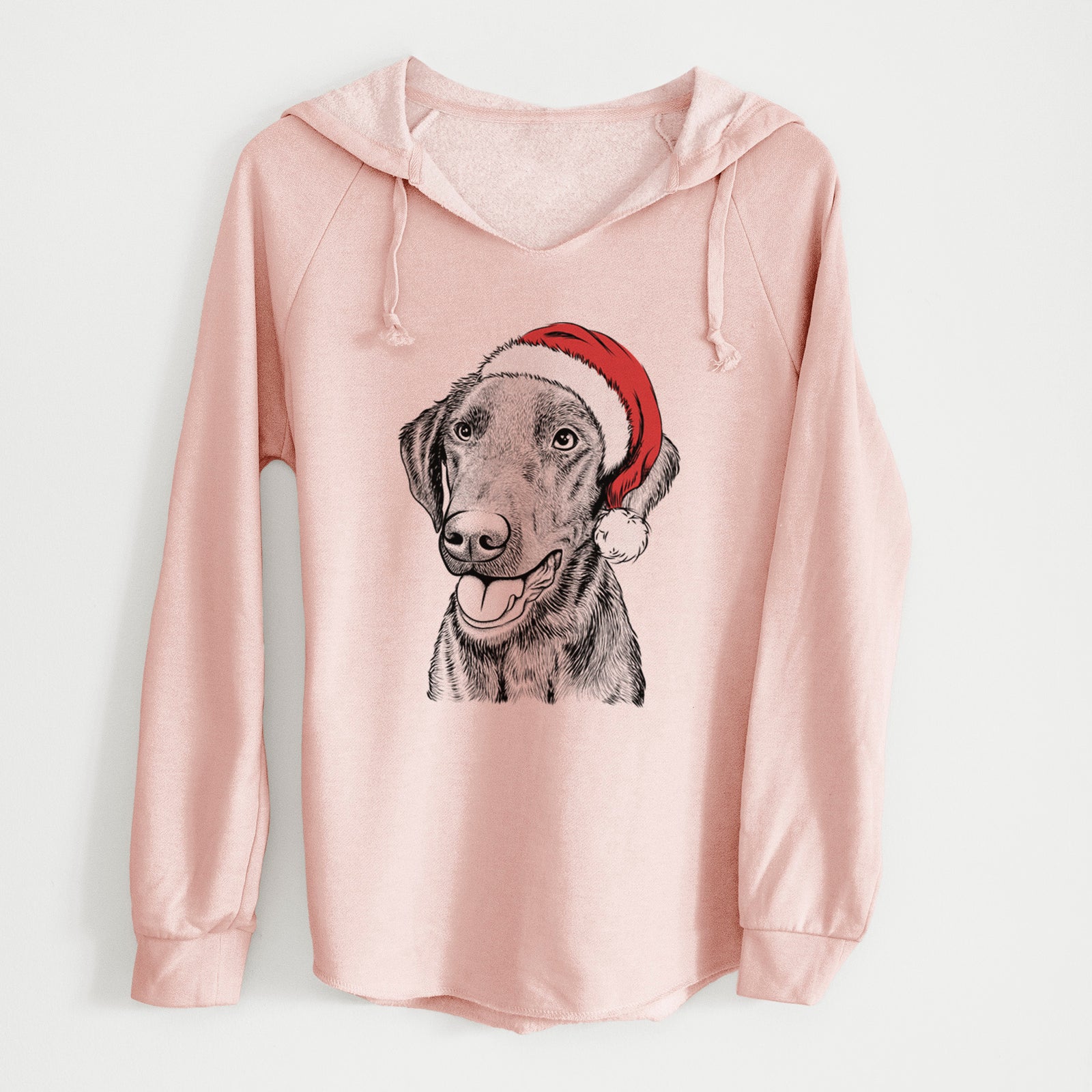 Santa Onyx the Labrador Retriever - Cali Wave Hooded Sweatshirt