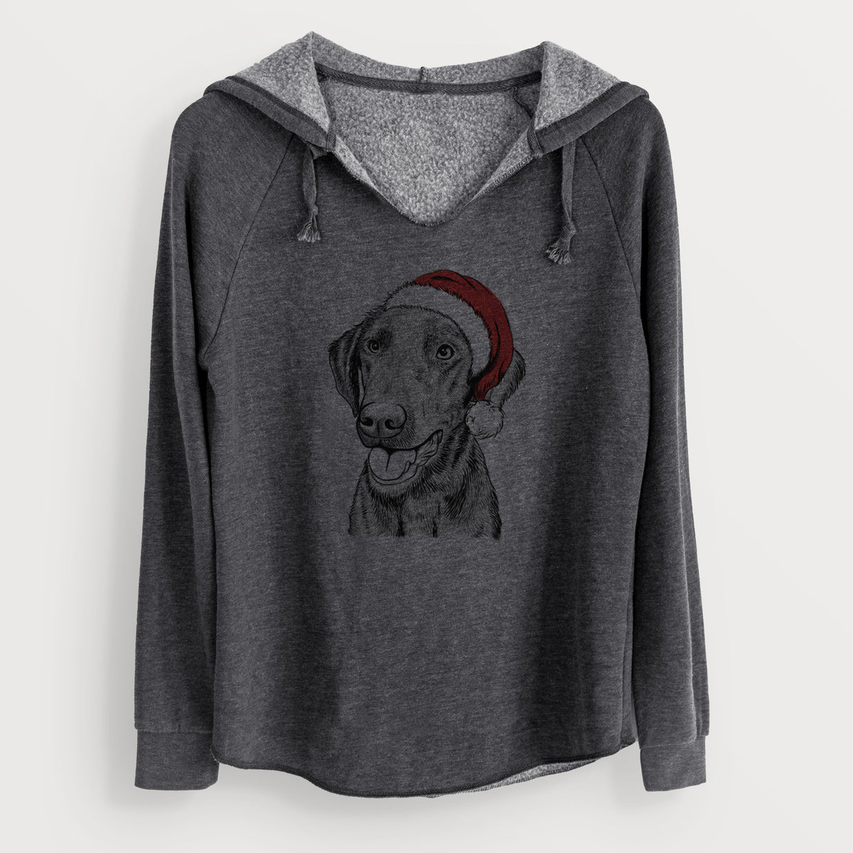 Santa Onyx the Labrador Retriever - Cali Wave Hooded Sweatshirt