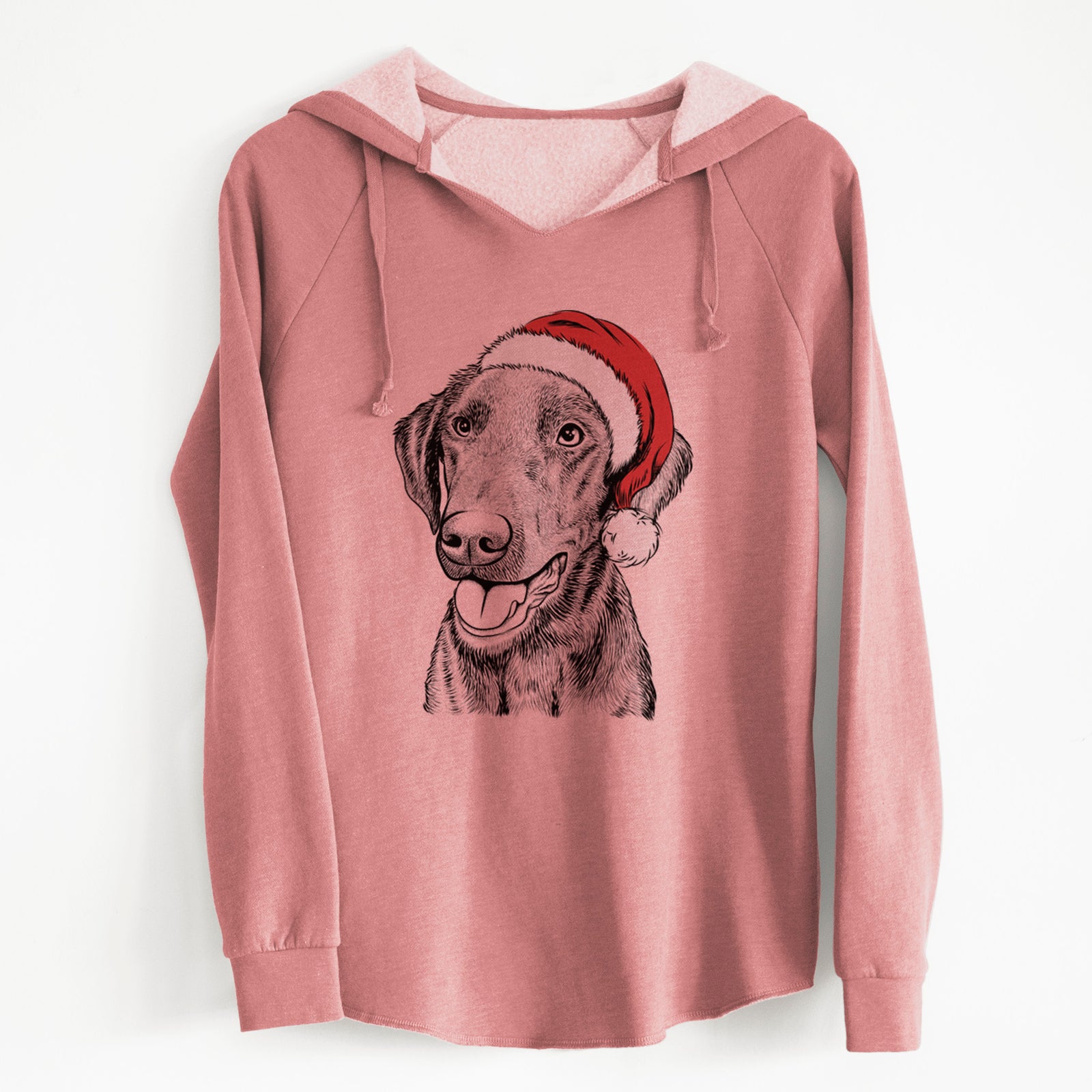 Santa Onyx the Labrador Retriever - Cali Wave Hooded Sweatshirt