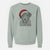 Santa Optimus the Dogue de Bordeaux - Unisex Pigment Dyed Crew Sweatshirt