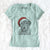 Santa Optimus the Dogue de Bordeaux - Women's V-neck Shirt