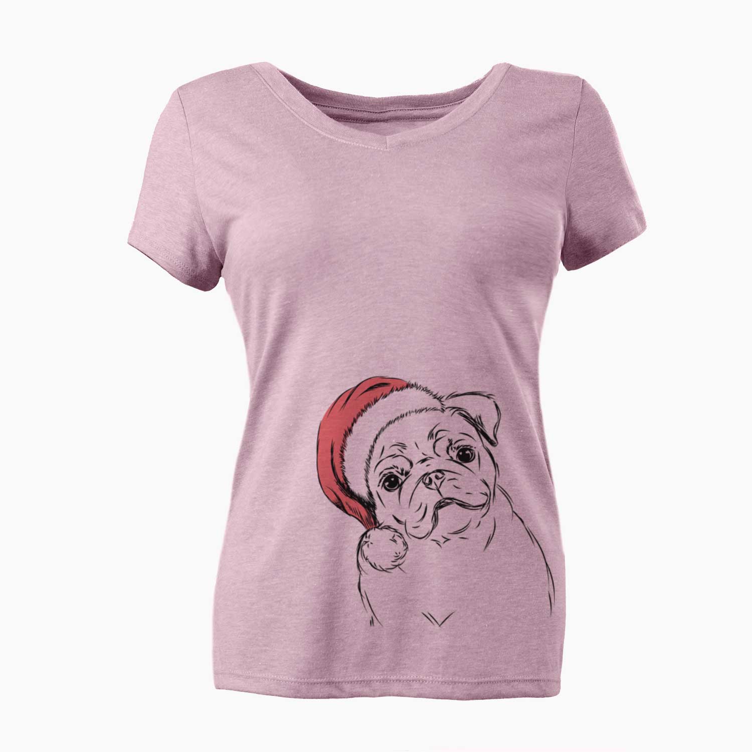 Otis the Pug - Women's V-neck Shirt