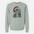 Santa Otto the Polish Lowland Sheepdog - Unisex Pigment Dyed Crew Sweatshirt