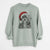 Santa Otto the Polish Lowland Sheepdog - Unisex Pigment Dyed Crew Sweatshirt