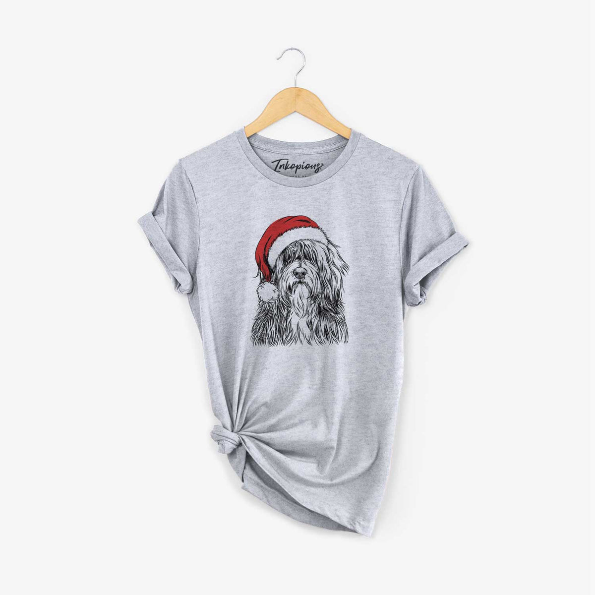 Santa Otto the Polish Lowland Sheepdog - Unisex Crewneck