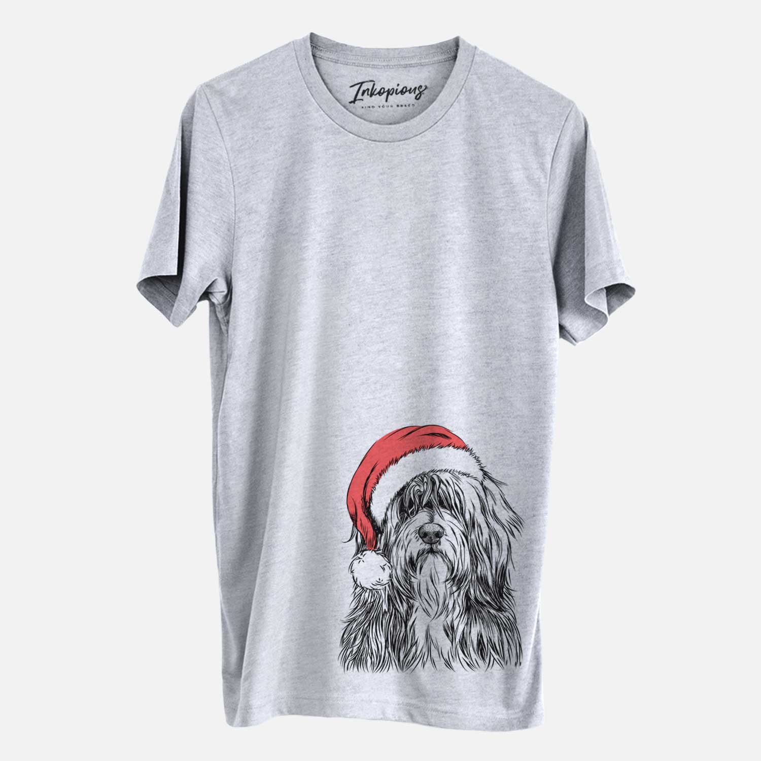 Santa Otto the Polish Lowland Sheepdog - Unisex Crewneck