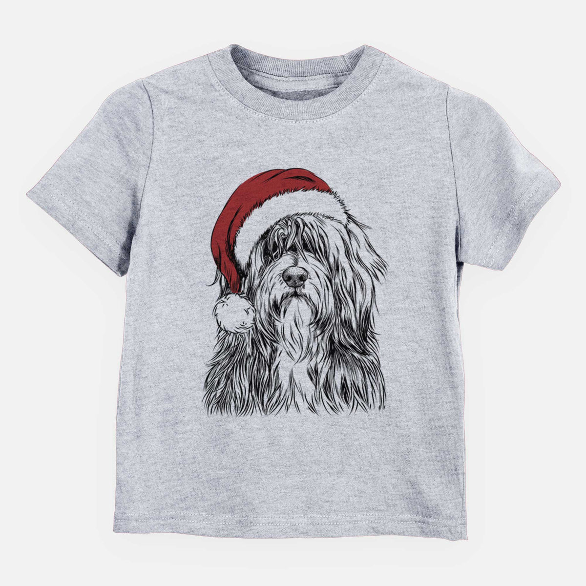 Santa Otto the Polish Lowland Sheepdog - Kids/Youth/Toddler Shirt