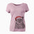 Santa Ozwald the Grey Horned Owl - Women's V-neck Shirt