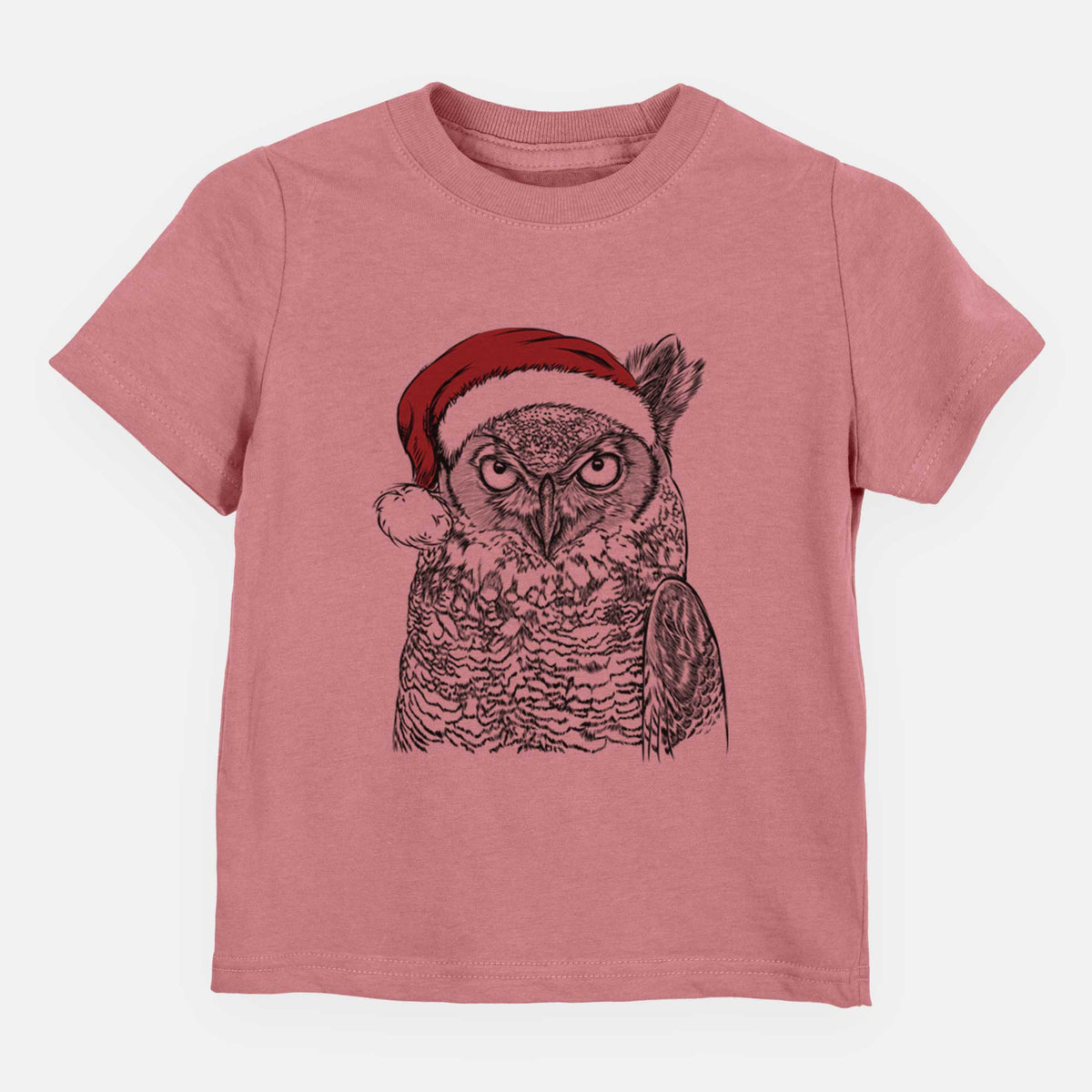 Santa Ozwald the Grey Horned Owl - Kids/Youth/Toddler Shirt