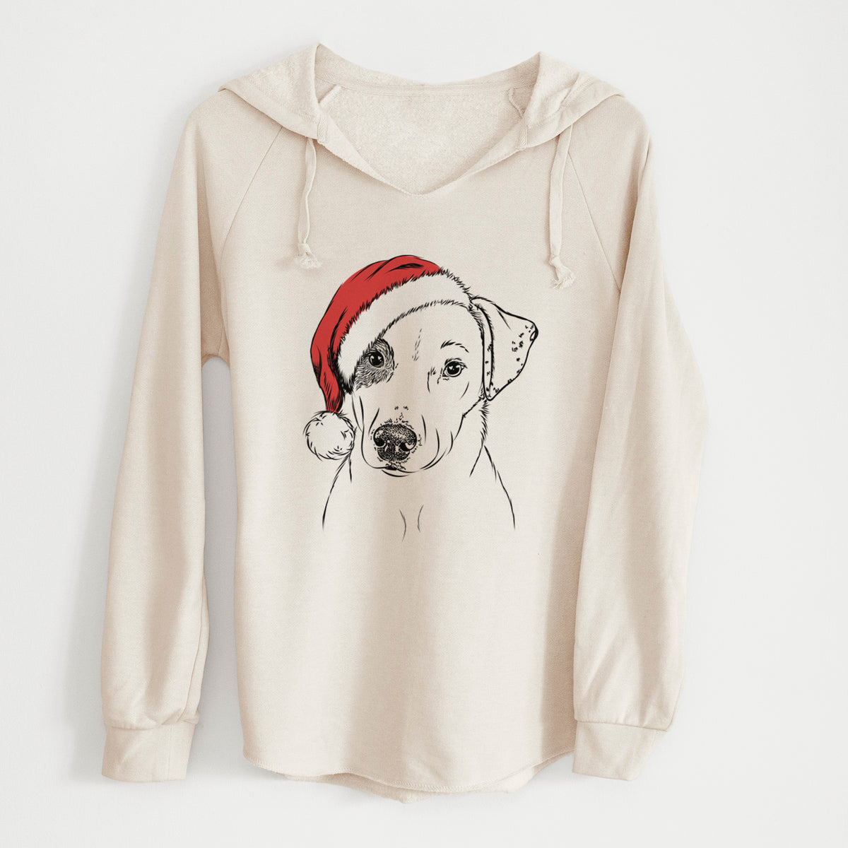 Santa P Pie the Mixed Breed - Cali Wave Hooded Sweatshirt