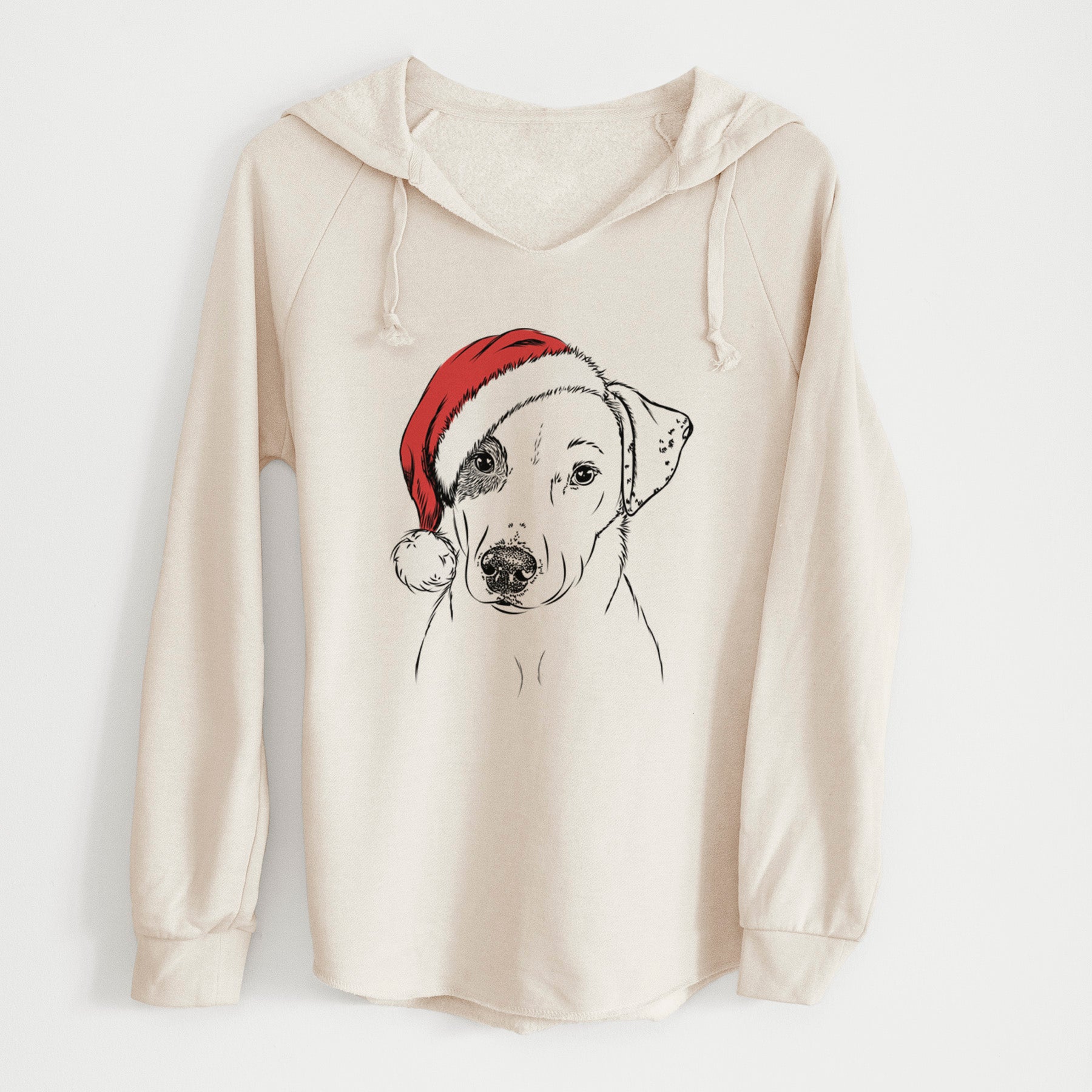 Santa P Pie the Mixed Breed - Cali Wave Hooded Sweatshirt