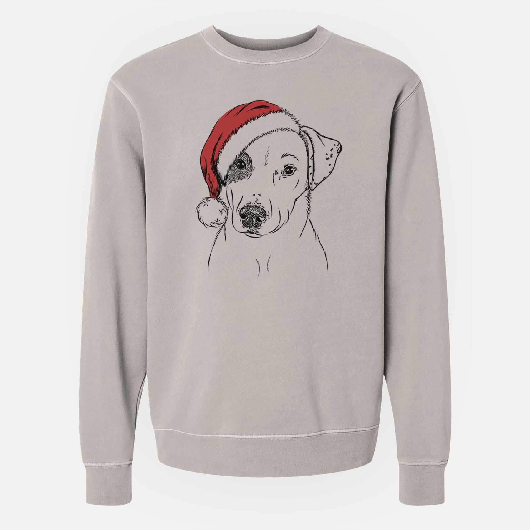 Santa P Pie the Mixed Breed - Unisex Pigment Dyed Crew Sweatshirt
