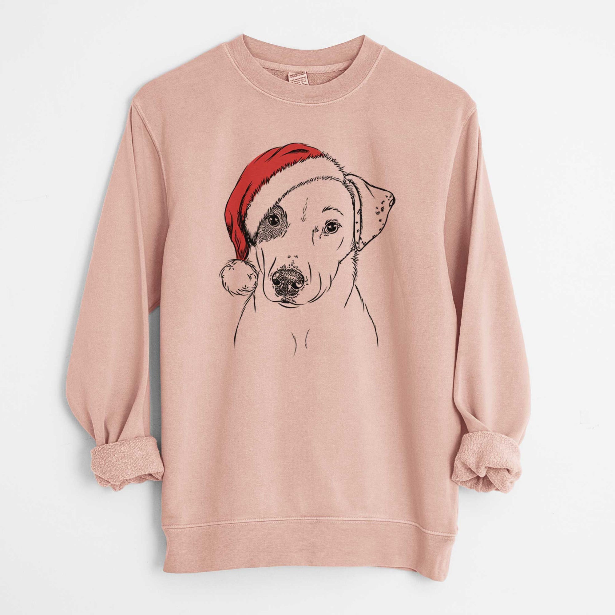 Santa P Pie the Mixed Breed - Unisex Pigment Dyed Crew Sweatshirt