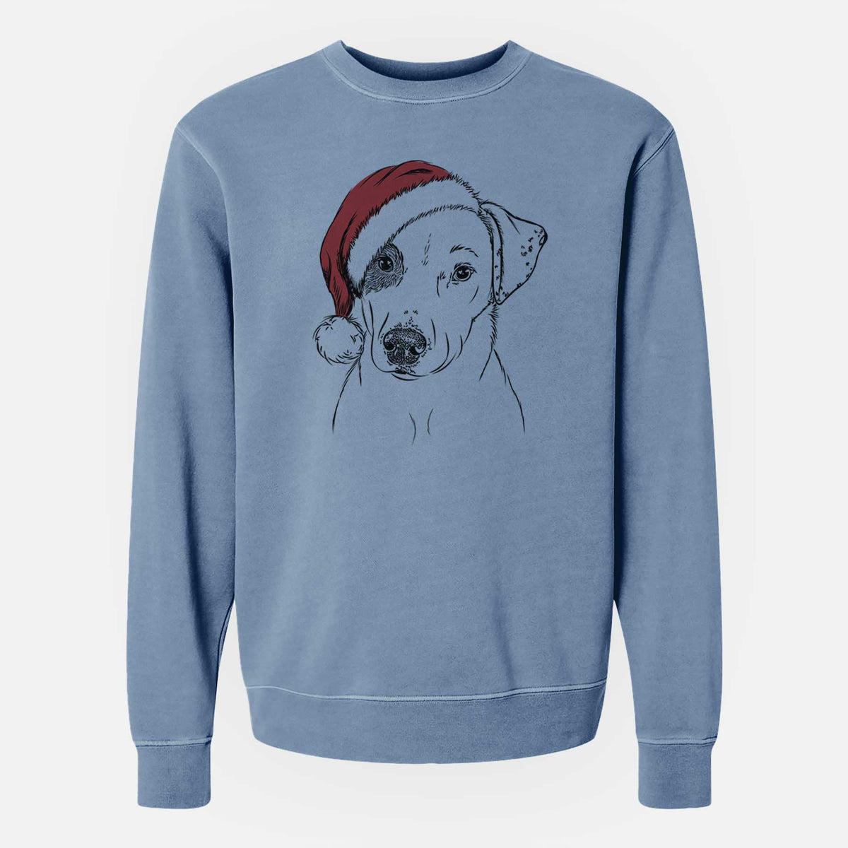Santa P Pie the Mixed Breed - Unisex Pigment Dyed Crew Sweatshirt