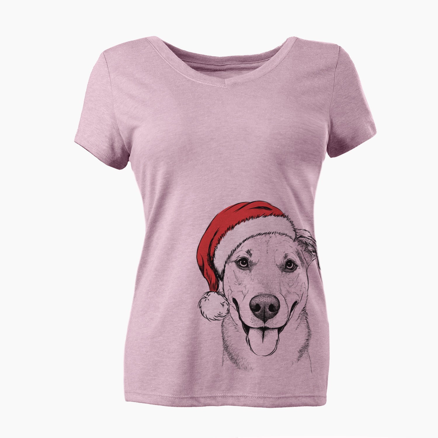 Santa Padre the Pitbull Mix - Women's Perfect V-neck Shirt