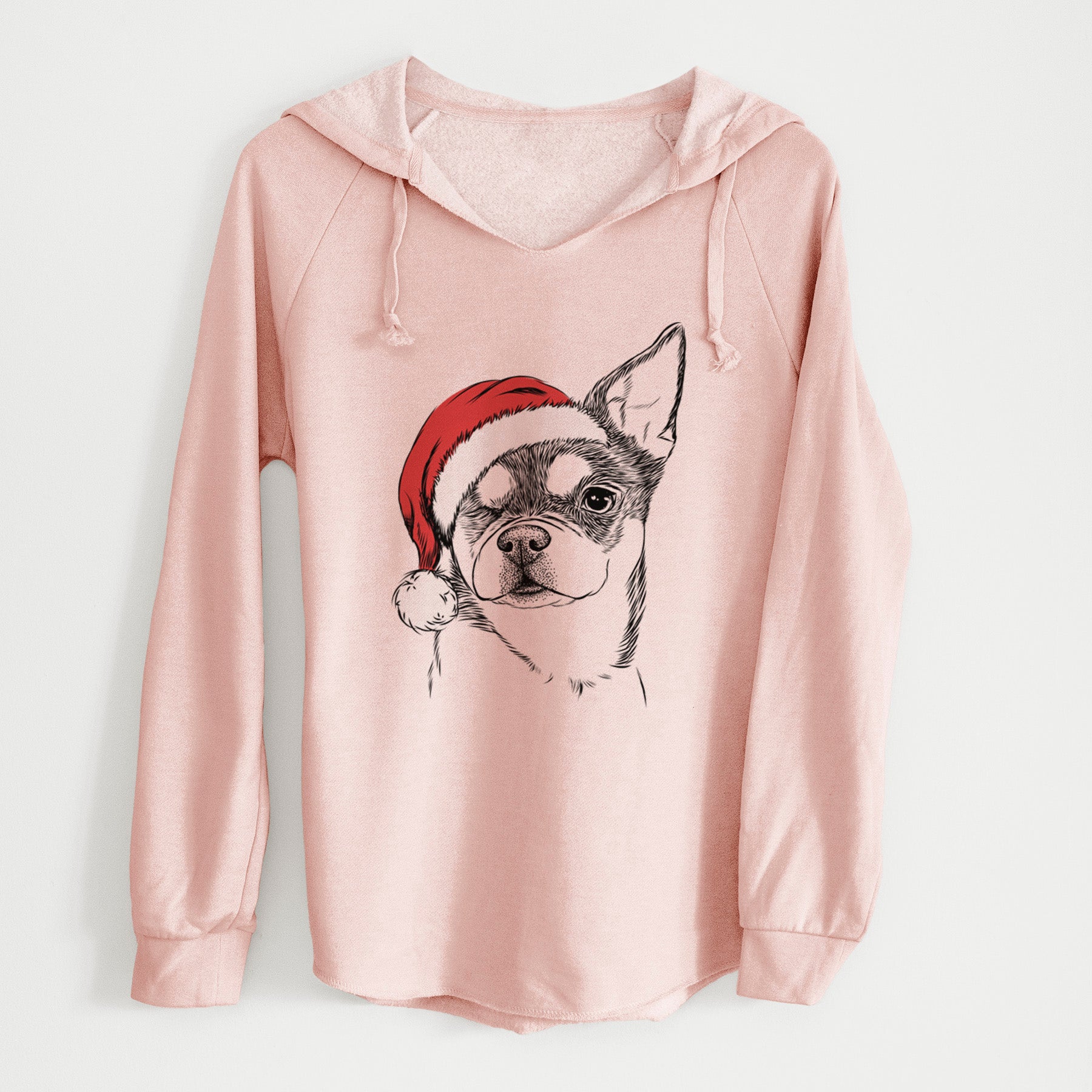 Santa Paris the Chihuahua - Cali Wave Hooded Sweatshirt