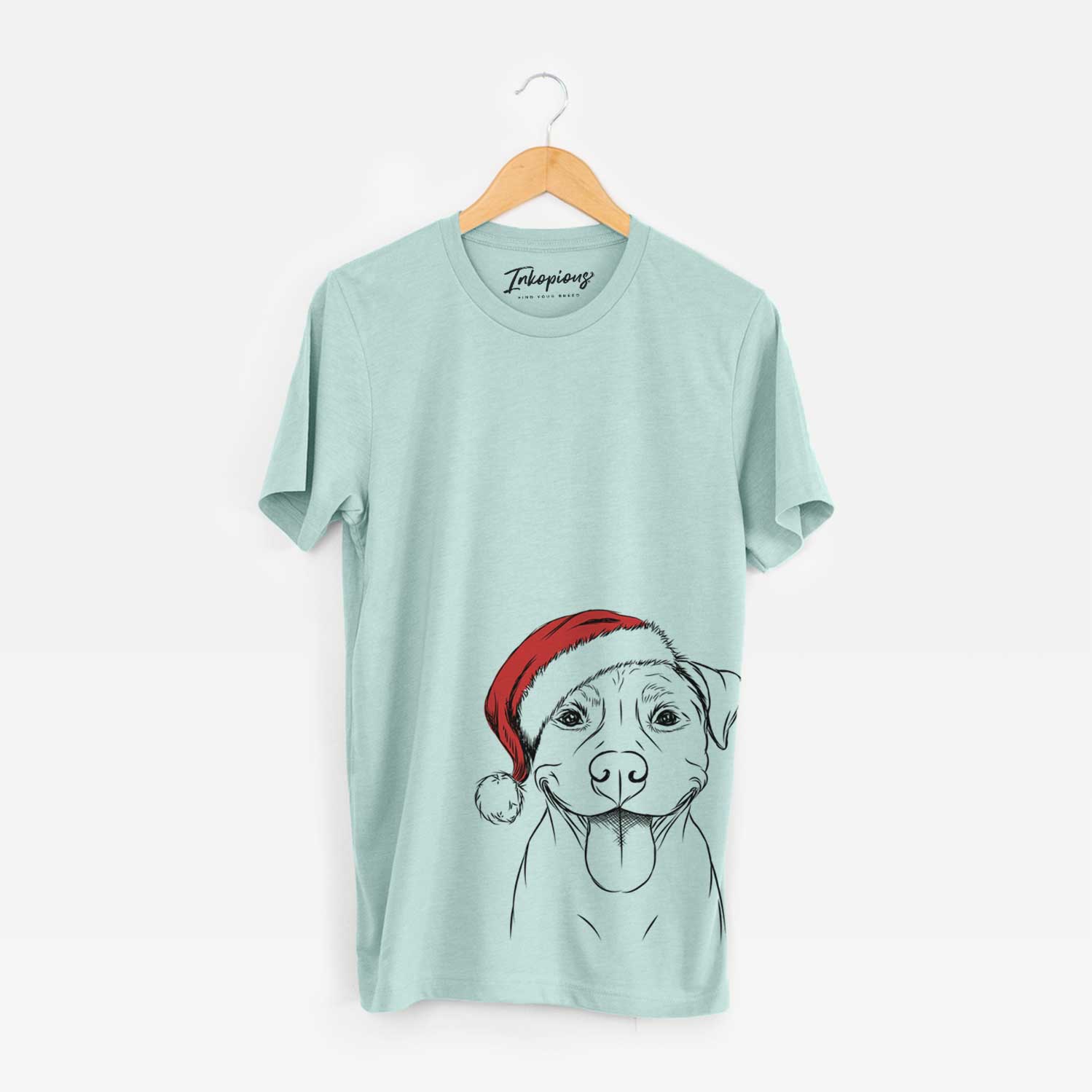 Santa Parker the Pitbull - Unisex Crewneck