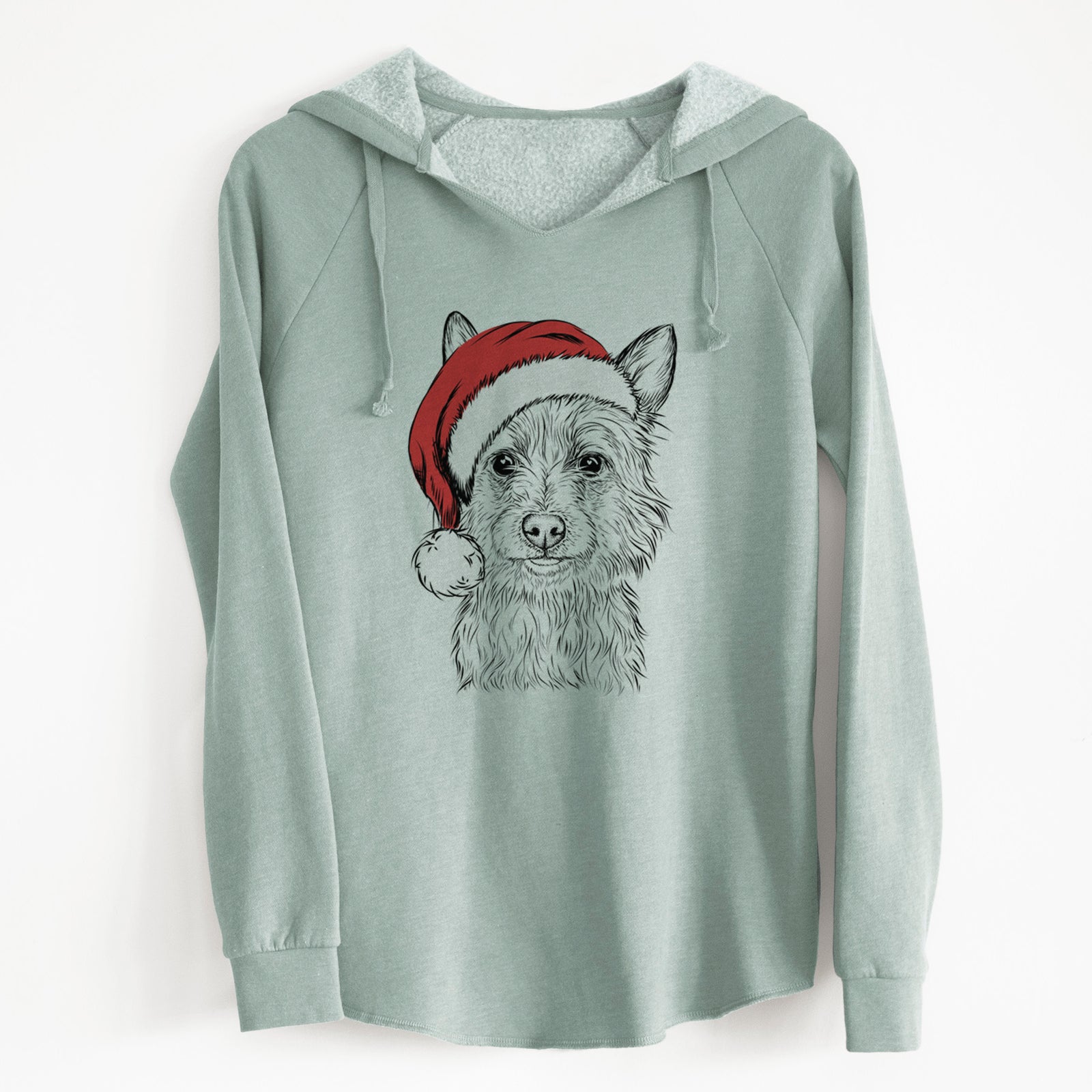 Santa Paulo the Portuguese Podengo - Cali Wave Hooded Sweatshirt