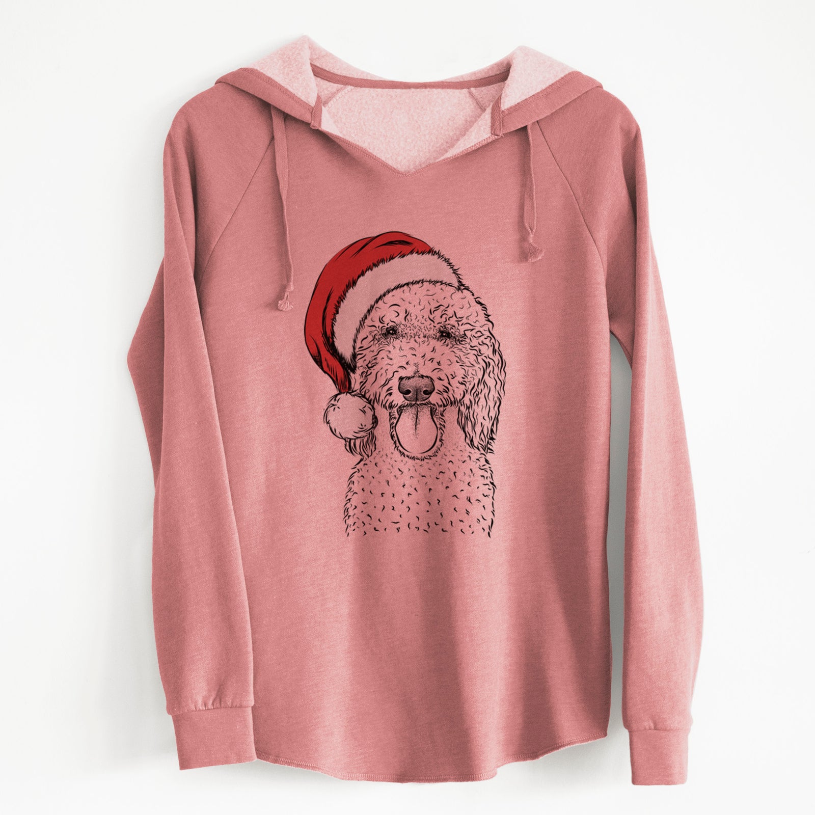 Santa Pavlov the Goldendoodle - Cali Wave Hooded Sweatshirt