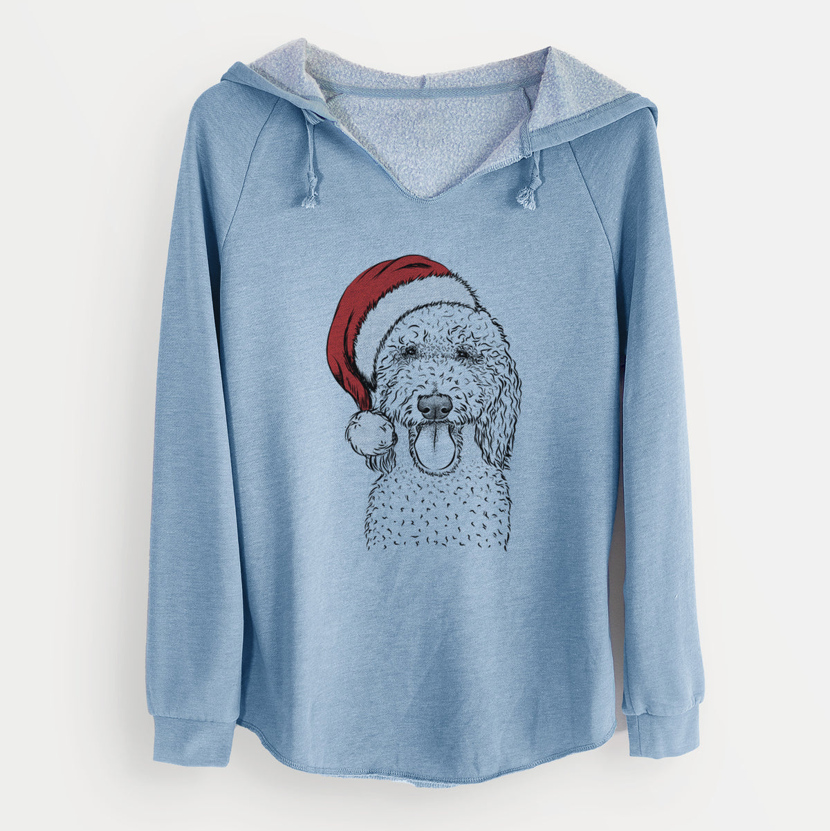 Santa Pavlov the Goldendoodle - Cali Wave Hooded Sweatshirt