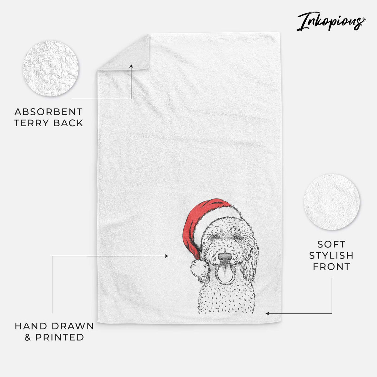 Pavlov the Goldendoodle Decorative Hand Towel