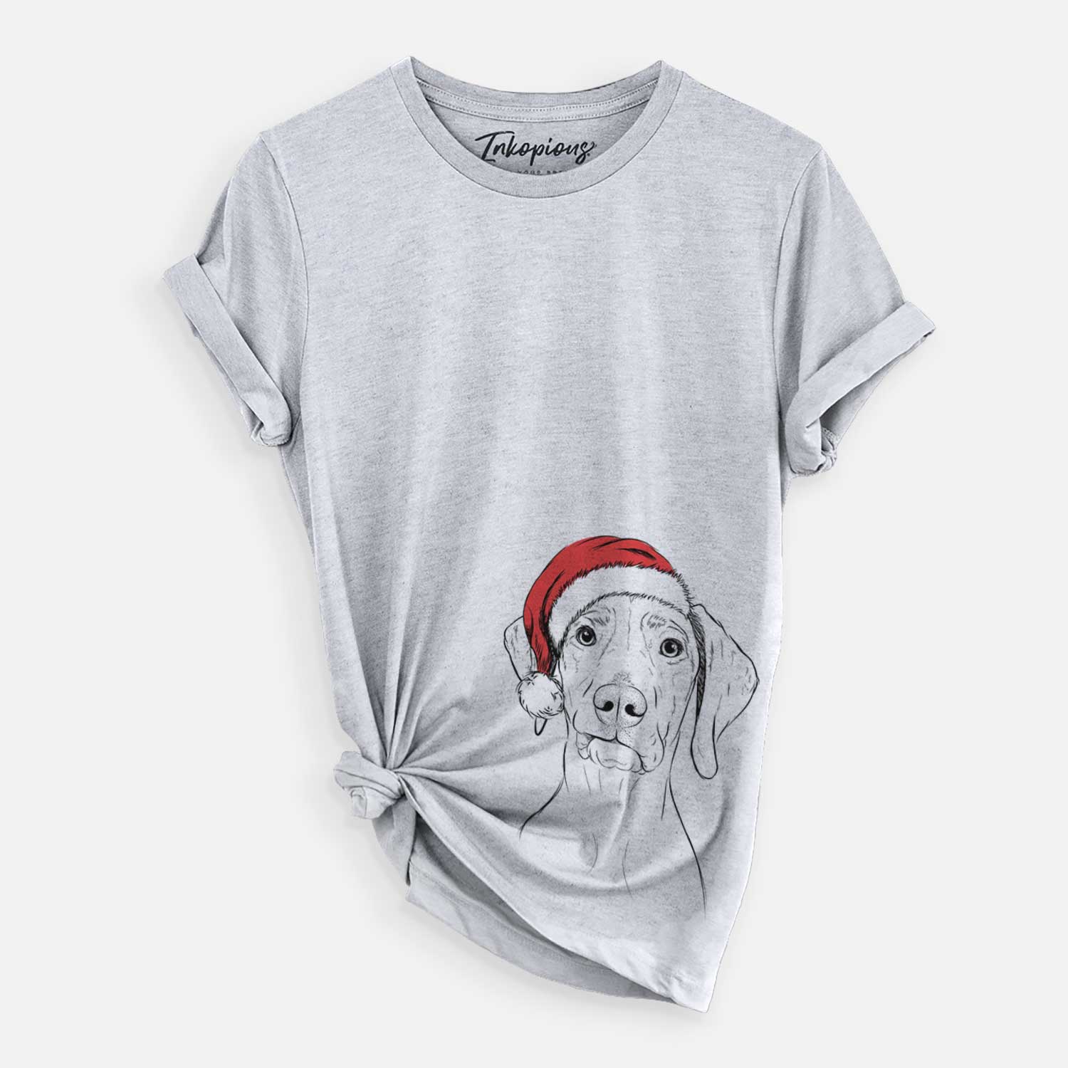 Santa Pawley the Vizsla - Unisex Crewneck