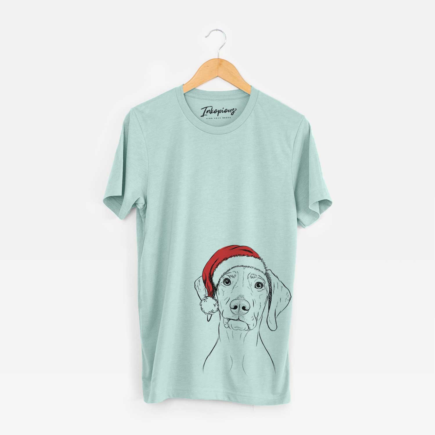 Santa Pawley the Vizsla - Unisex Crewneck