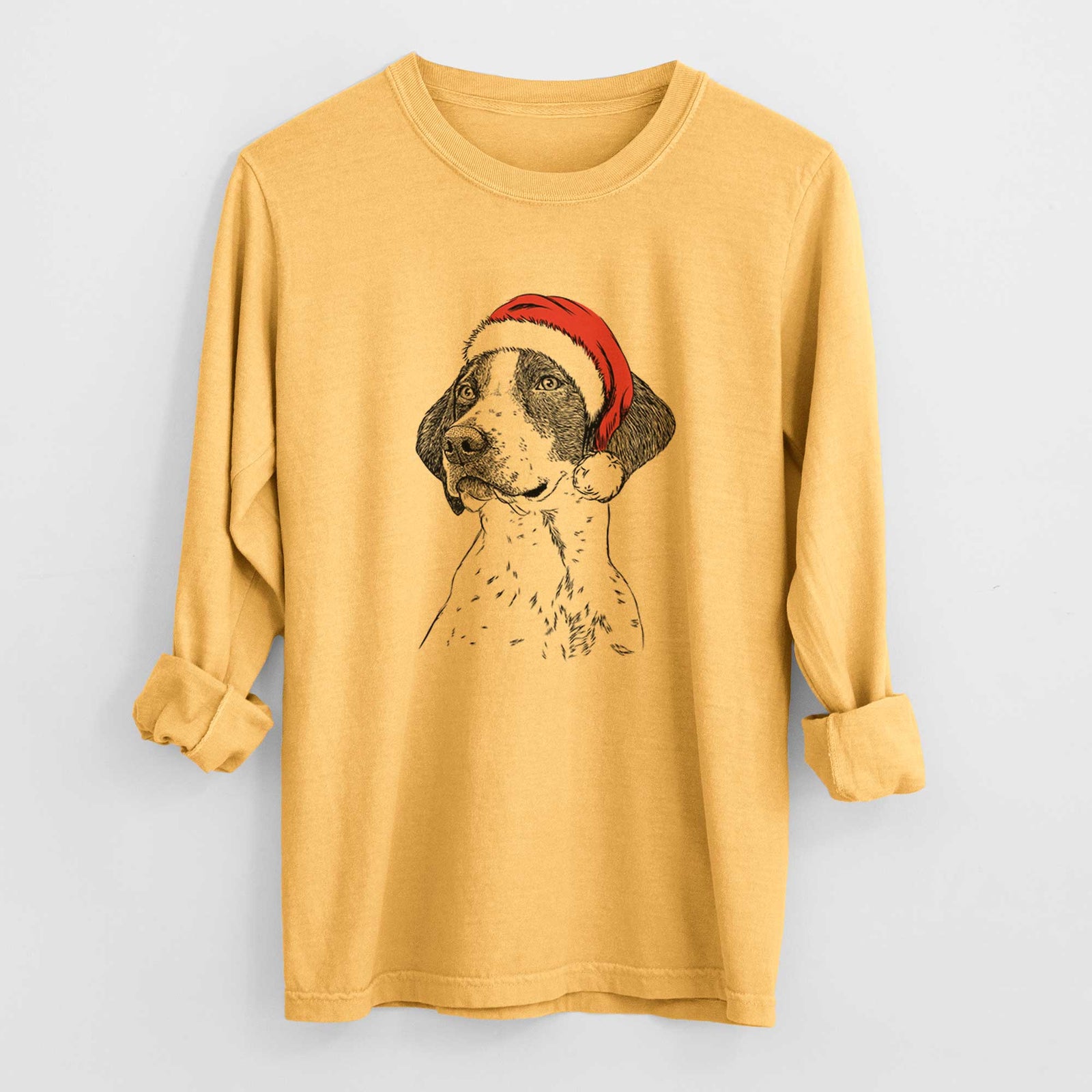 Santa Payton the Mixed Breed - Heavyweight 100% Cotton Long Sleeve