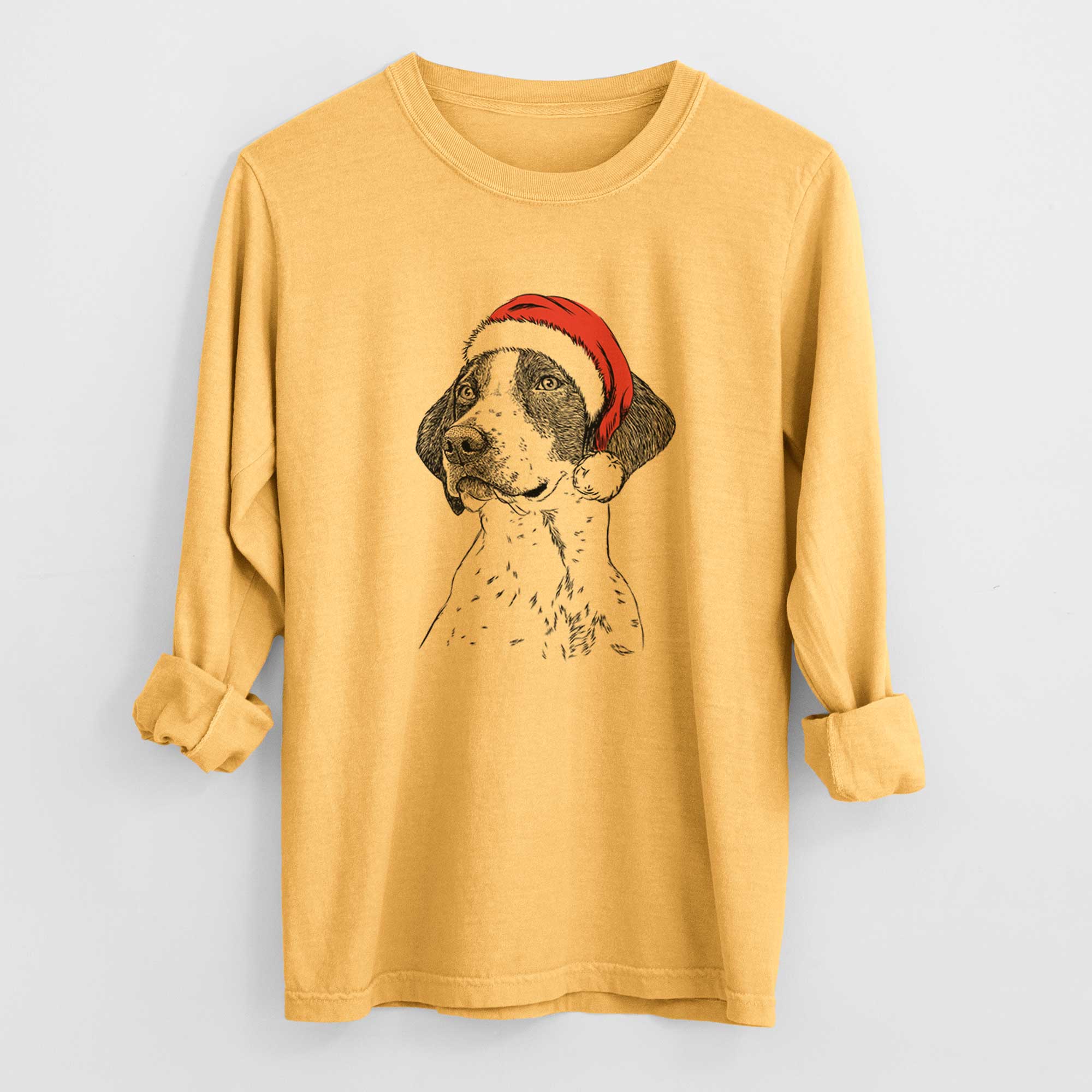 Santa Payton the Mixed Breed - Heavyweight 100% Cotton Long Sleeve