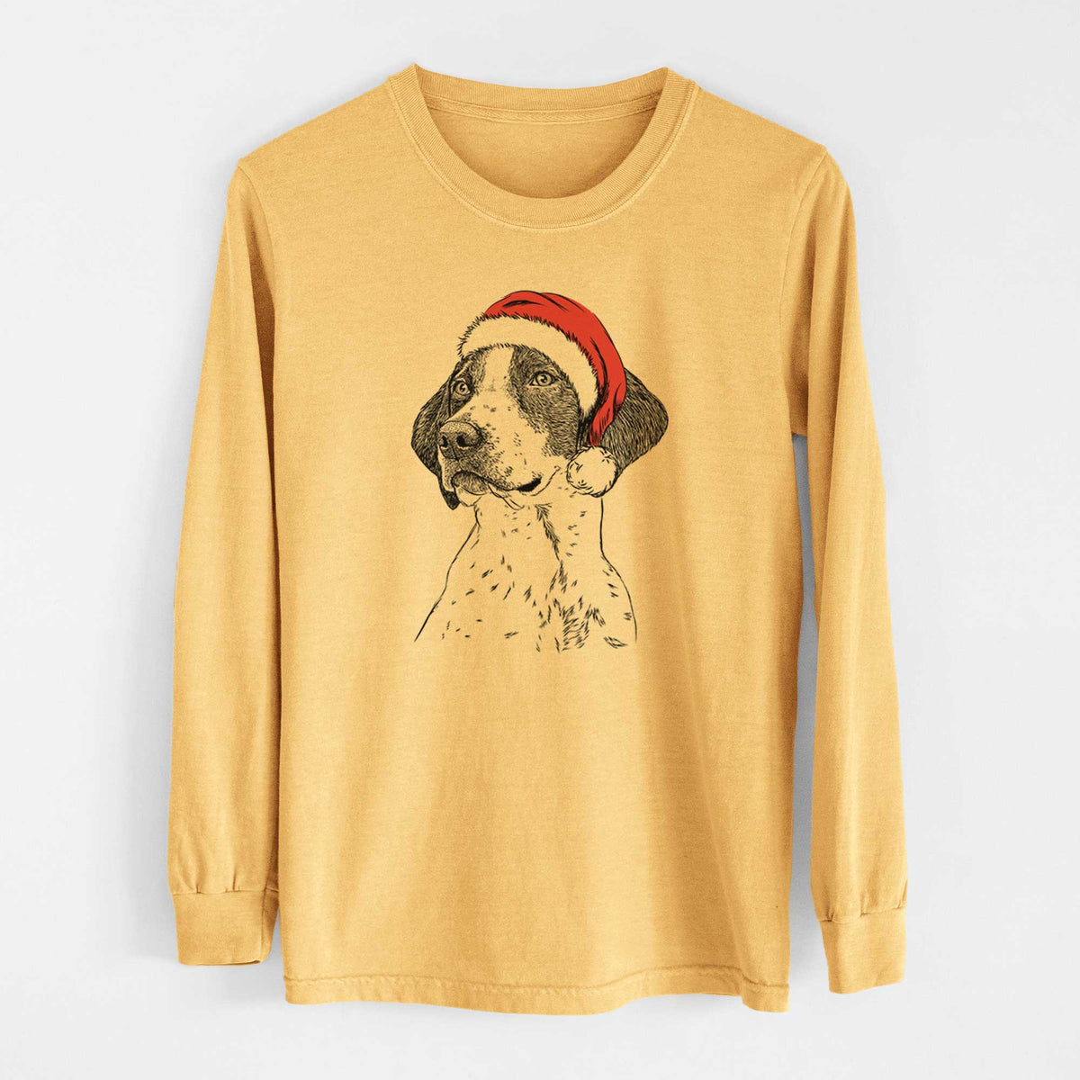 Santa Payton the Mixed Breed - Heavyweight 100% Cotton Long Sleeve