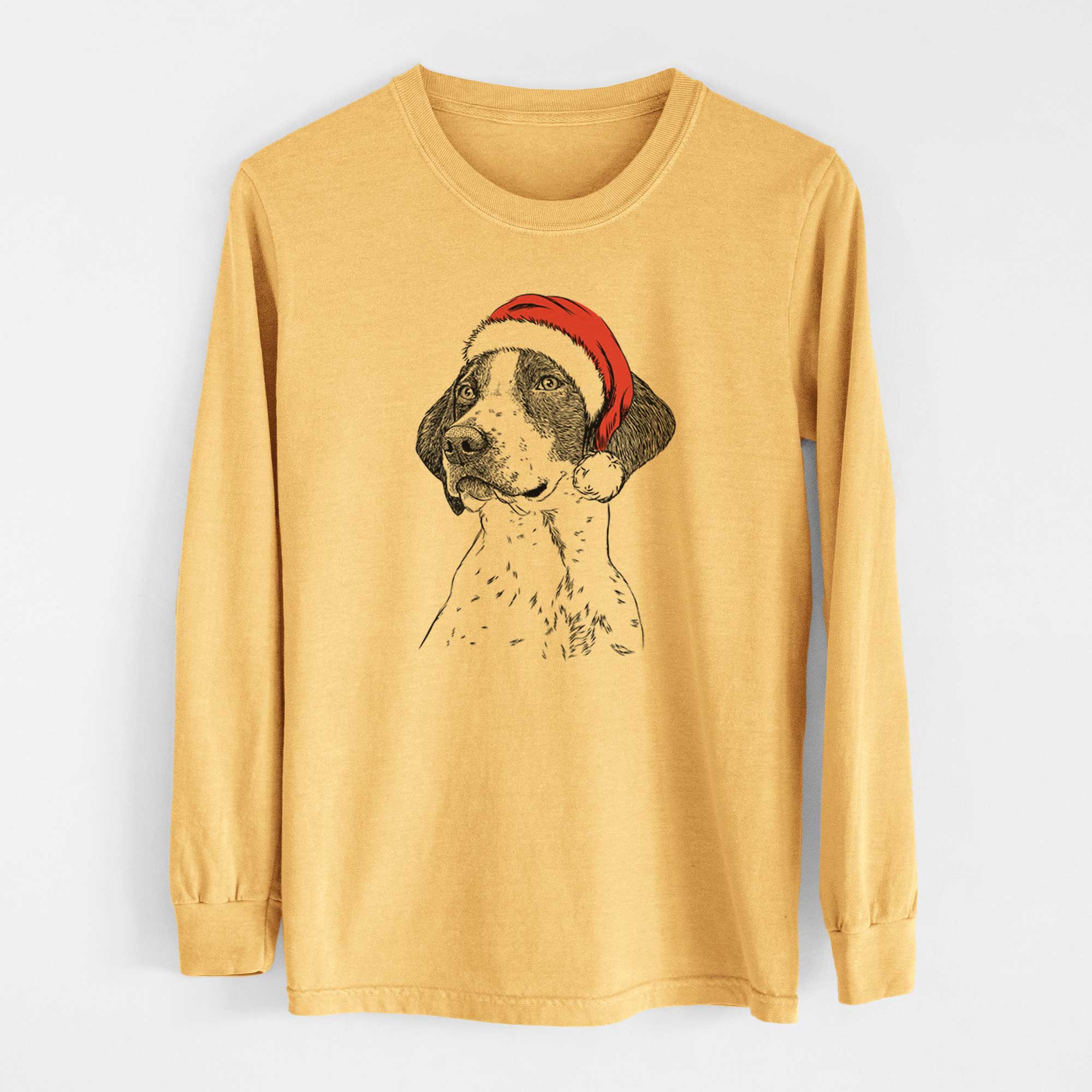 Santa Payton the Mixed Breed - Heavyweight 100% Cotton Long Sleeve