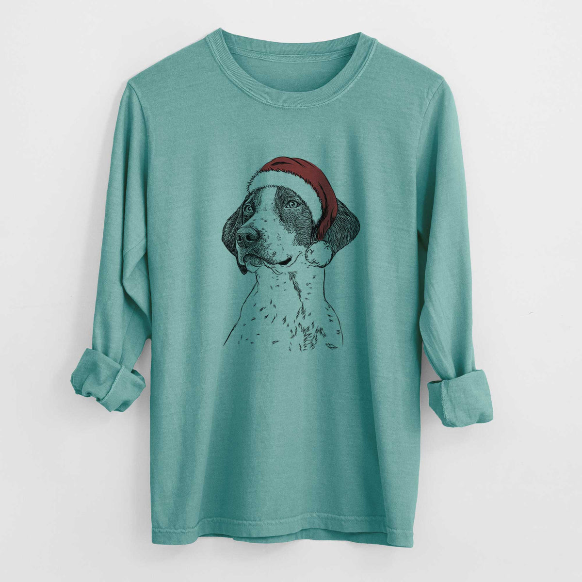 Santa Payton the Mixed Breed - Heavyweight 100% Cotton Long Sleeve