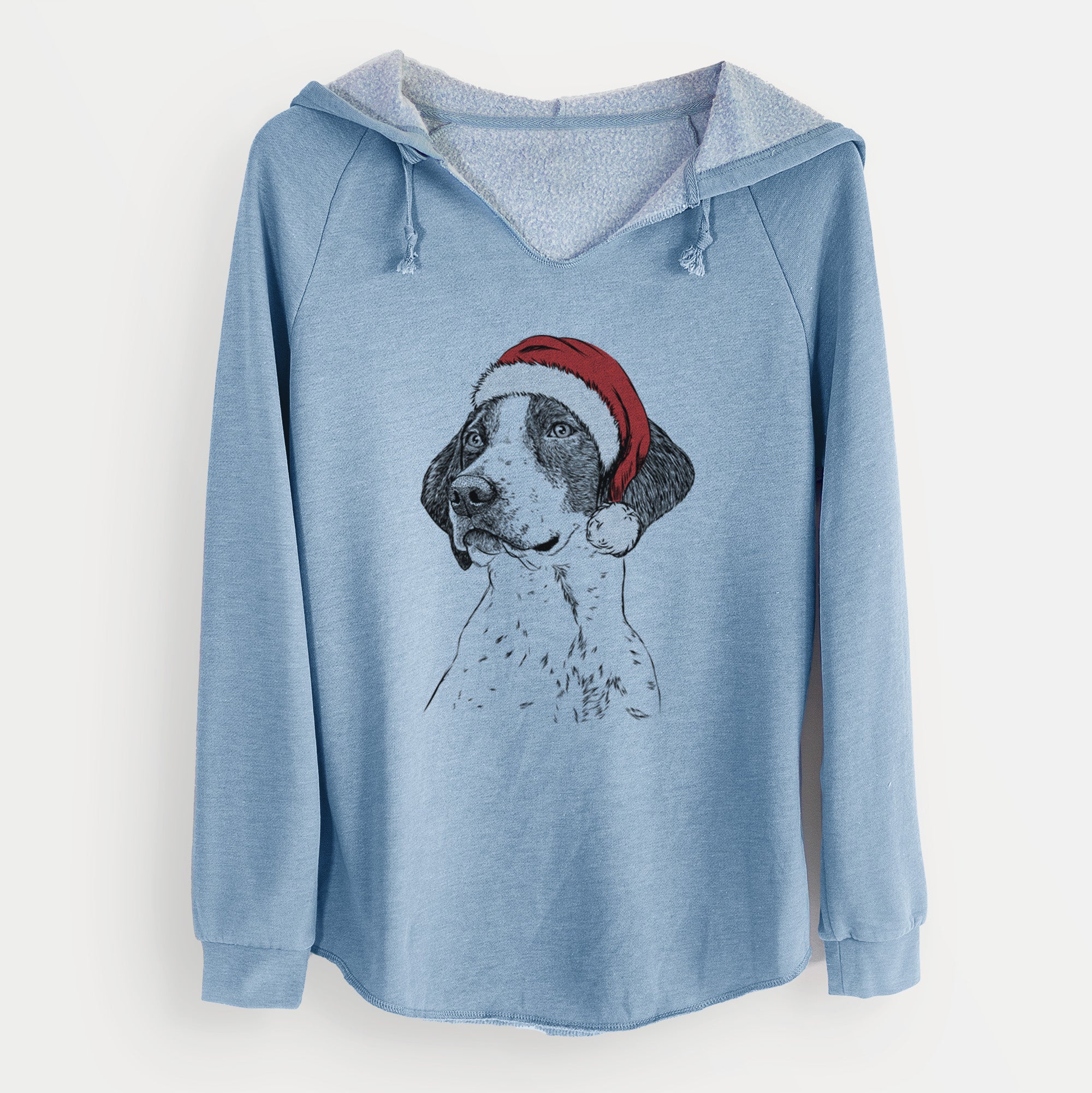 Santa Payton the Mixed Breed - Cali Wave Hooded Sweatshirt