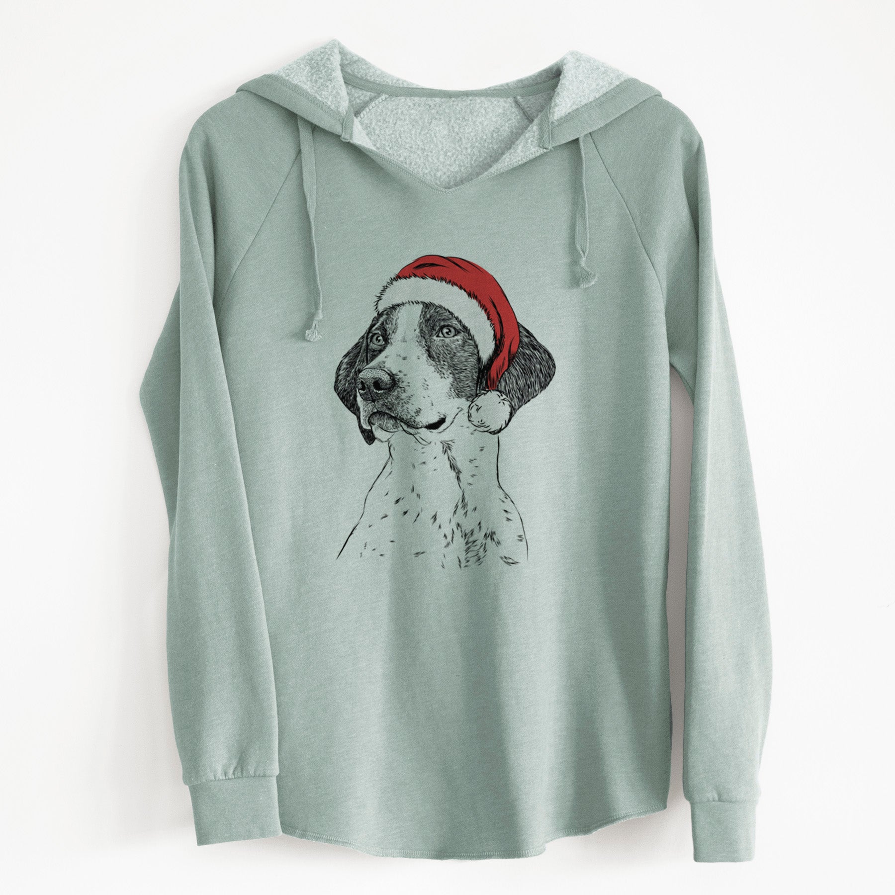 Santa Payton the Mixed Breed - Cali Wave Hooded Sweatshirt