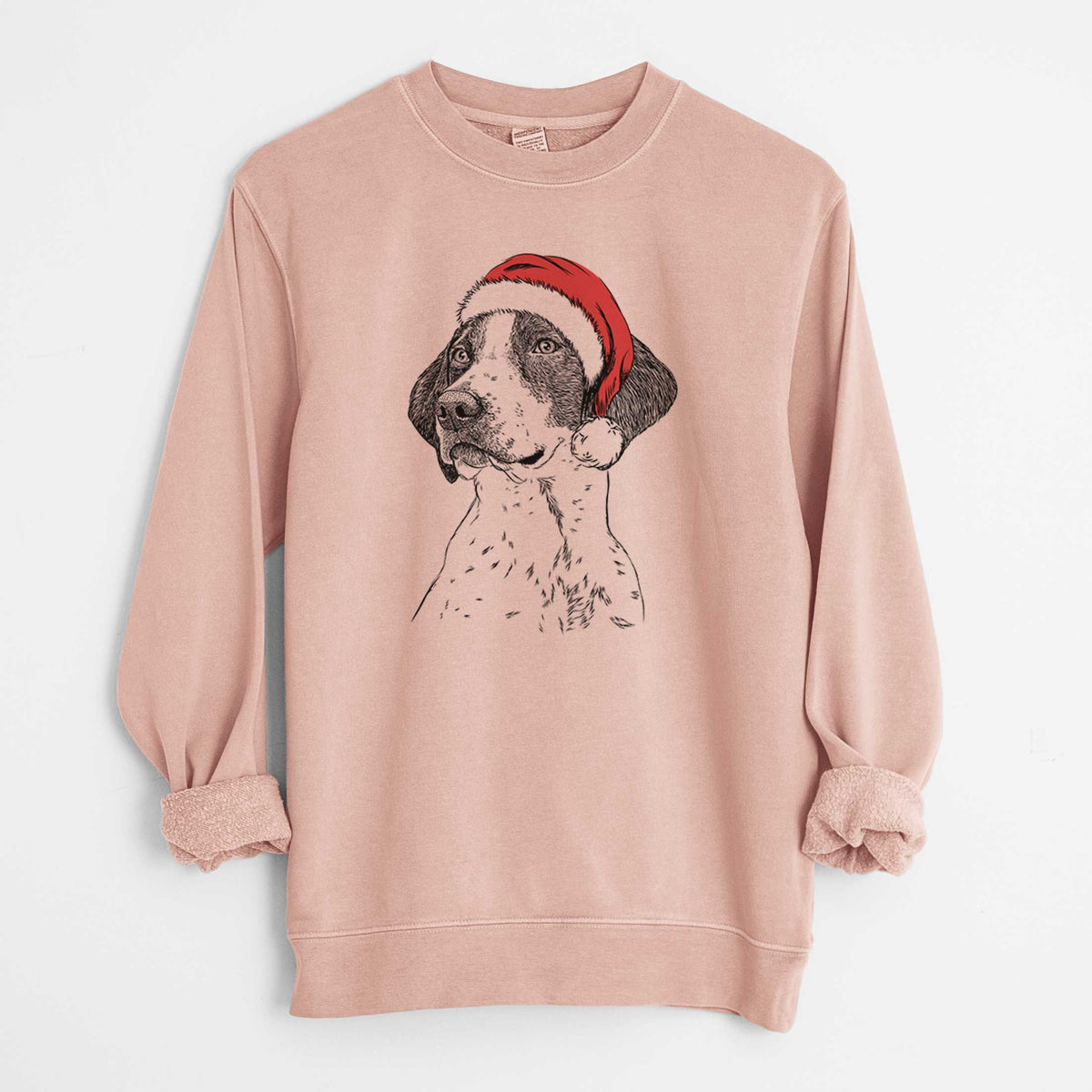 Santa Payton the Mixed Breed - Unisex Pigment Dyed Crew Sweatshirt