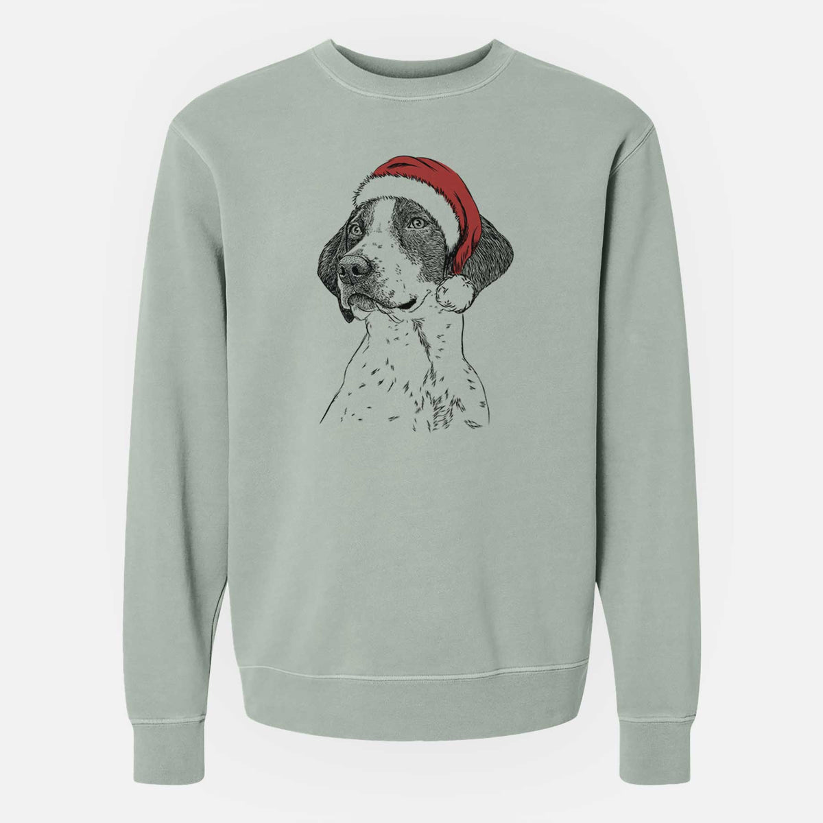 Santa Payton the Mixed Breed - Unisex Pigment Dyed Crew Sweatshirt