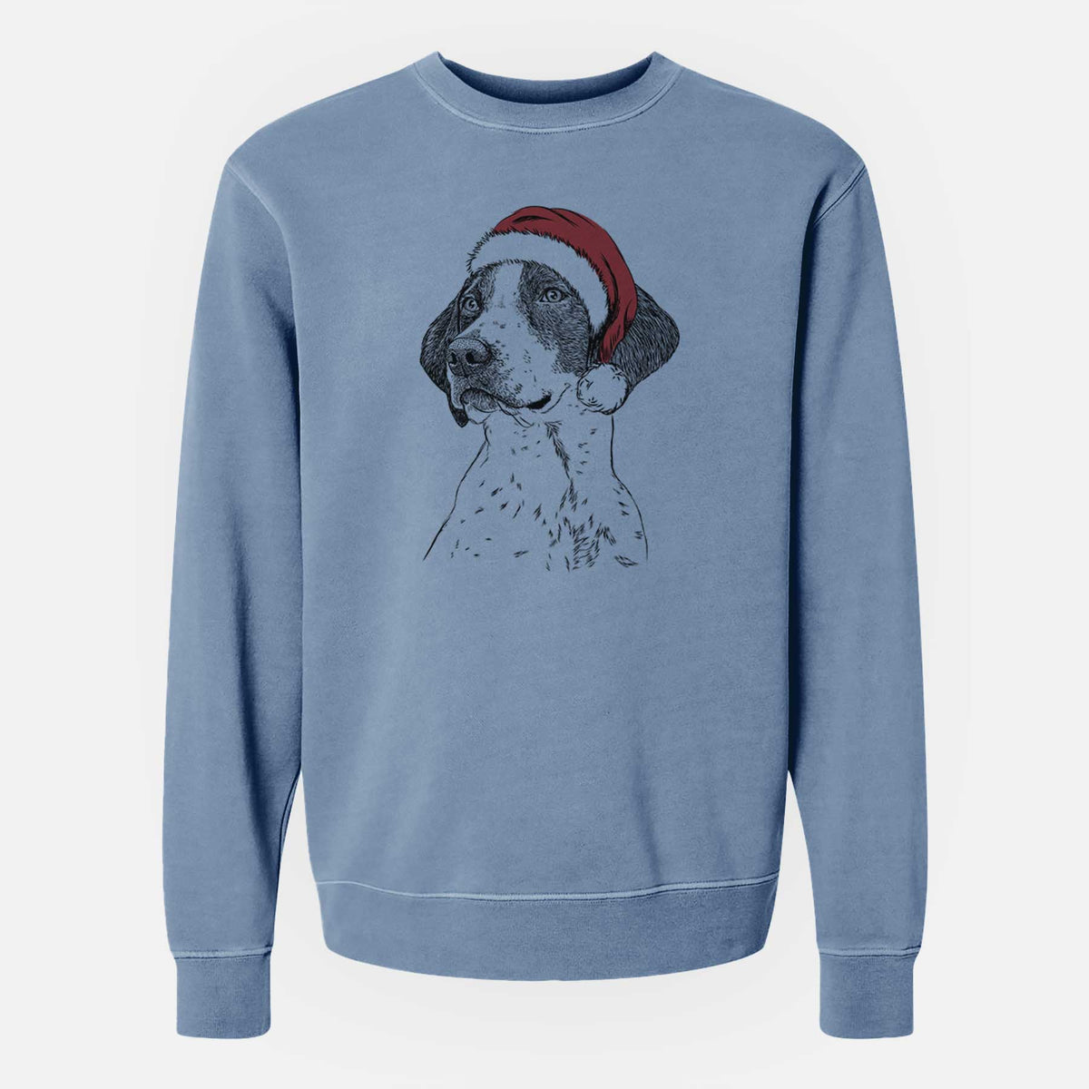 Santa Payton the Mixed Breed - Unisex Pigment Dyed Crew Sweatshirt