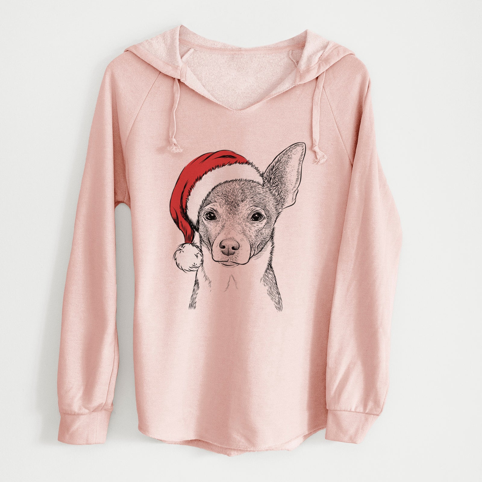 Santa Peanut the Chihuahua - Cali Wave Hooded Sweatshirt