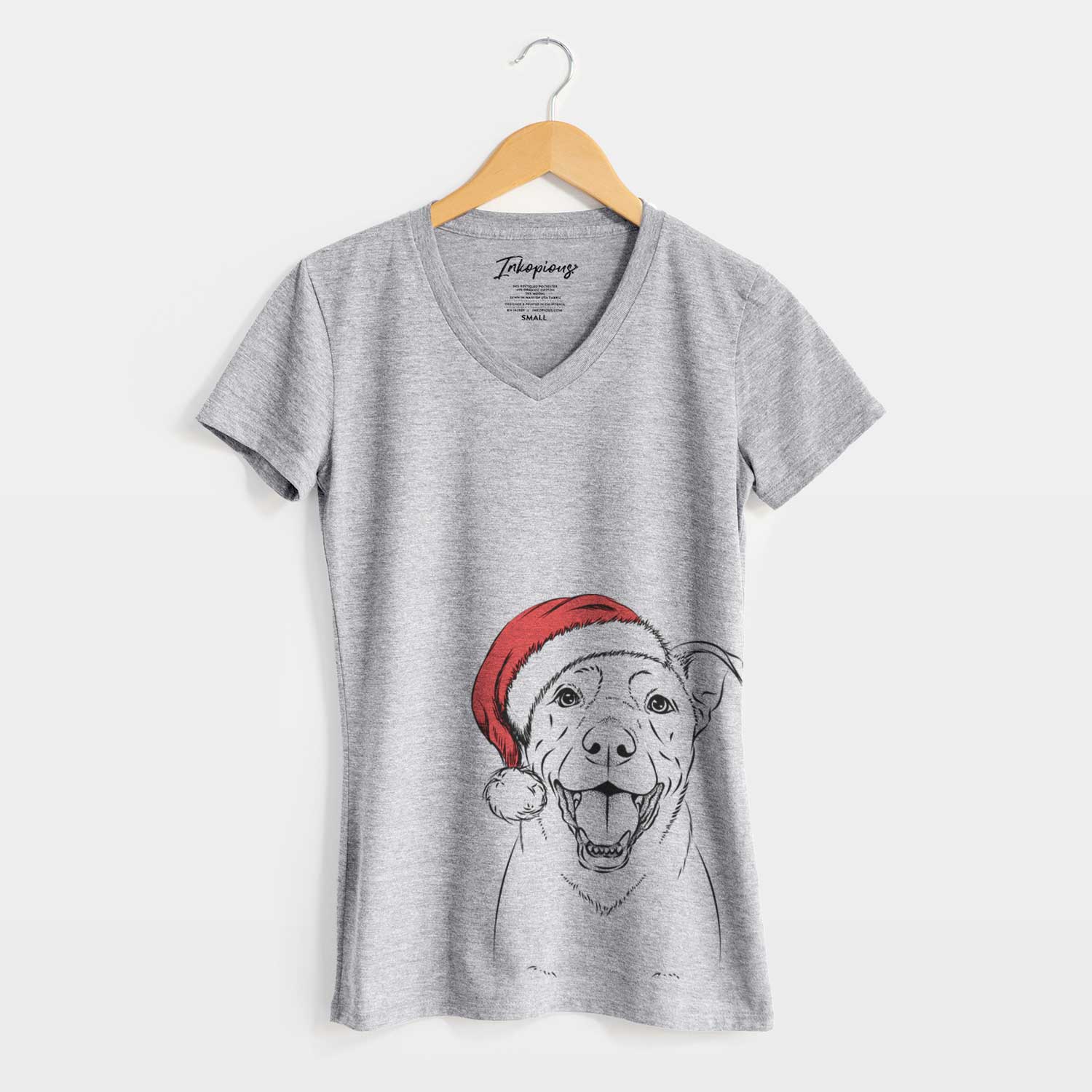 Santa Pele the Lab Mix - Women's V-neck Shirt