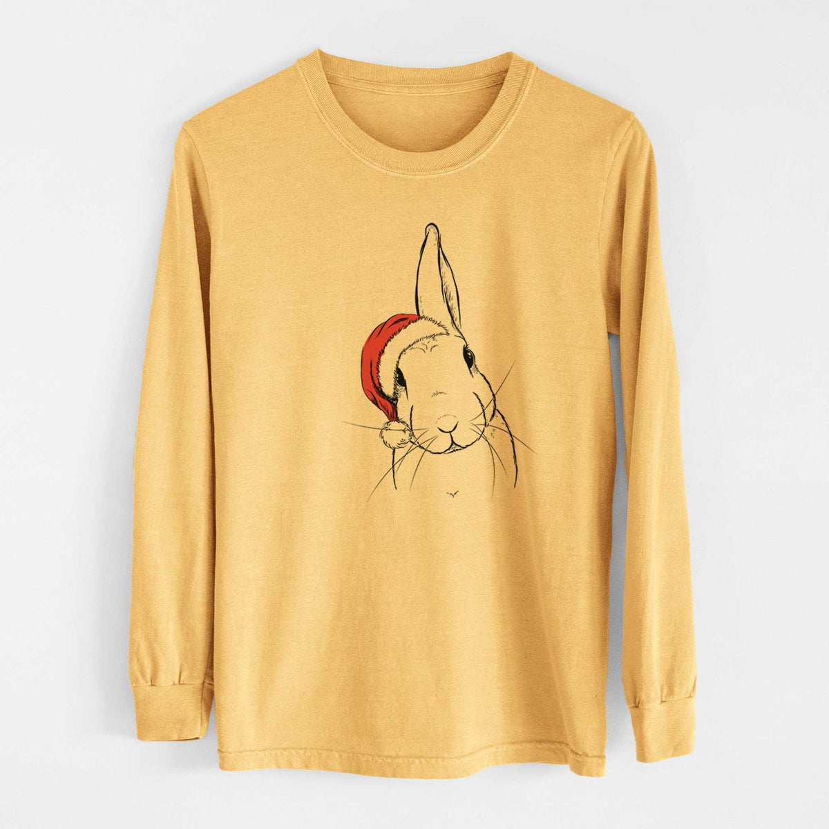 Santa Penny the Belgian Hare - Heavyweight 100% Cotton Long Sleeve