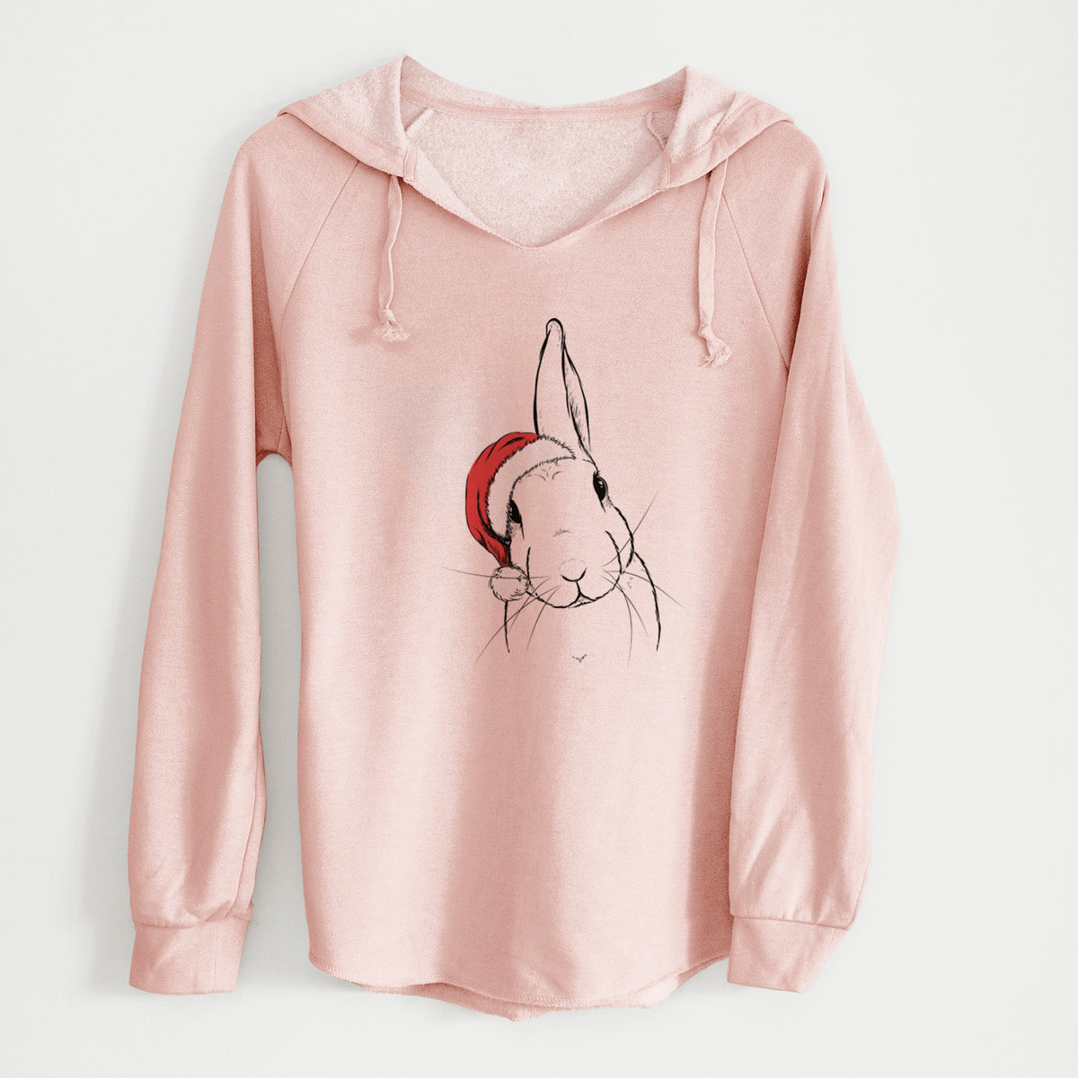 Santa Penny the Belgian Hare - Cali Wave Hooded Sweatshirt