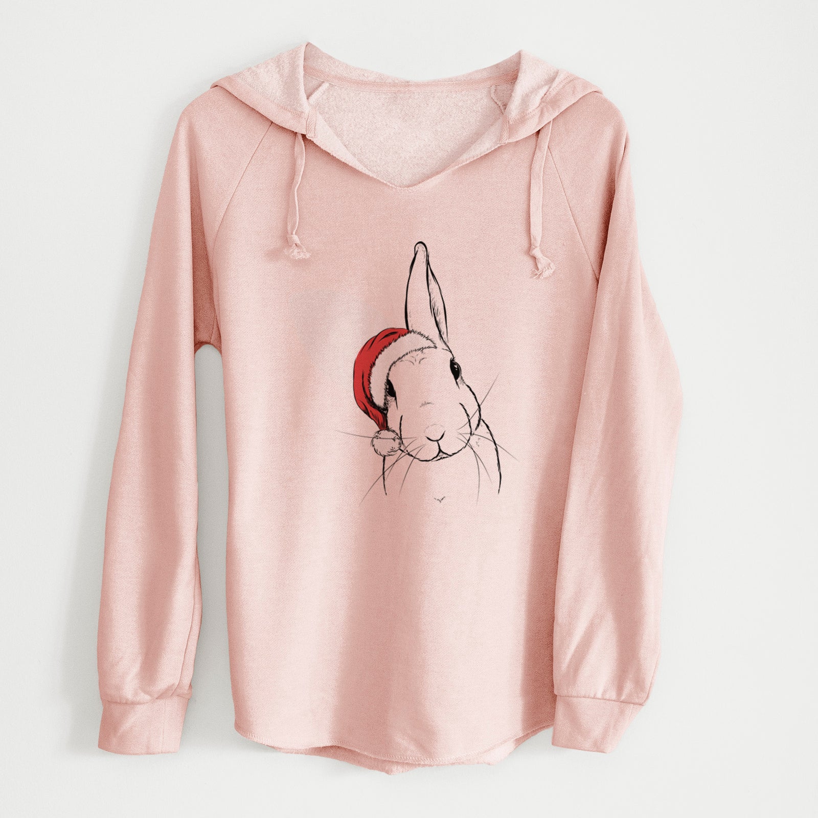 Santa Penny the Belgian Hare - Cali Wave Hooded Sweatshirt