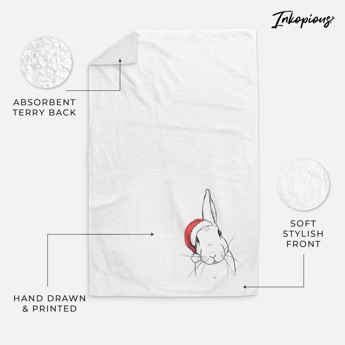 Penny the Belgian Hare Decorative Hand Towel