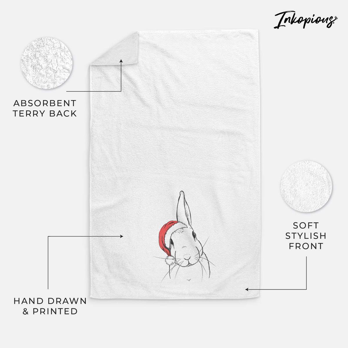 Penny the Belgian Hare Decorative Hand Towel
