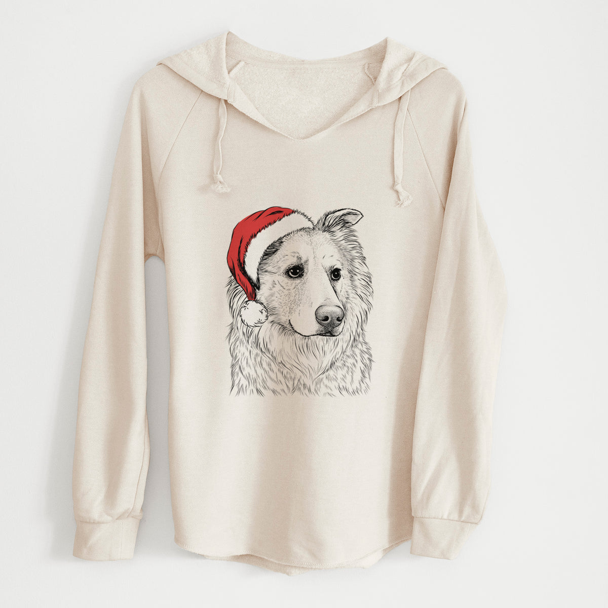 Santa Penny the Chow Mix - Cali Wave Hooded Sweatshirt