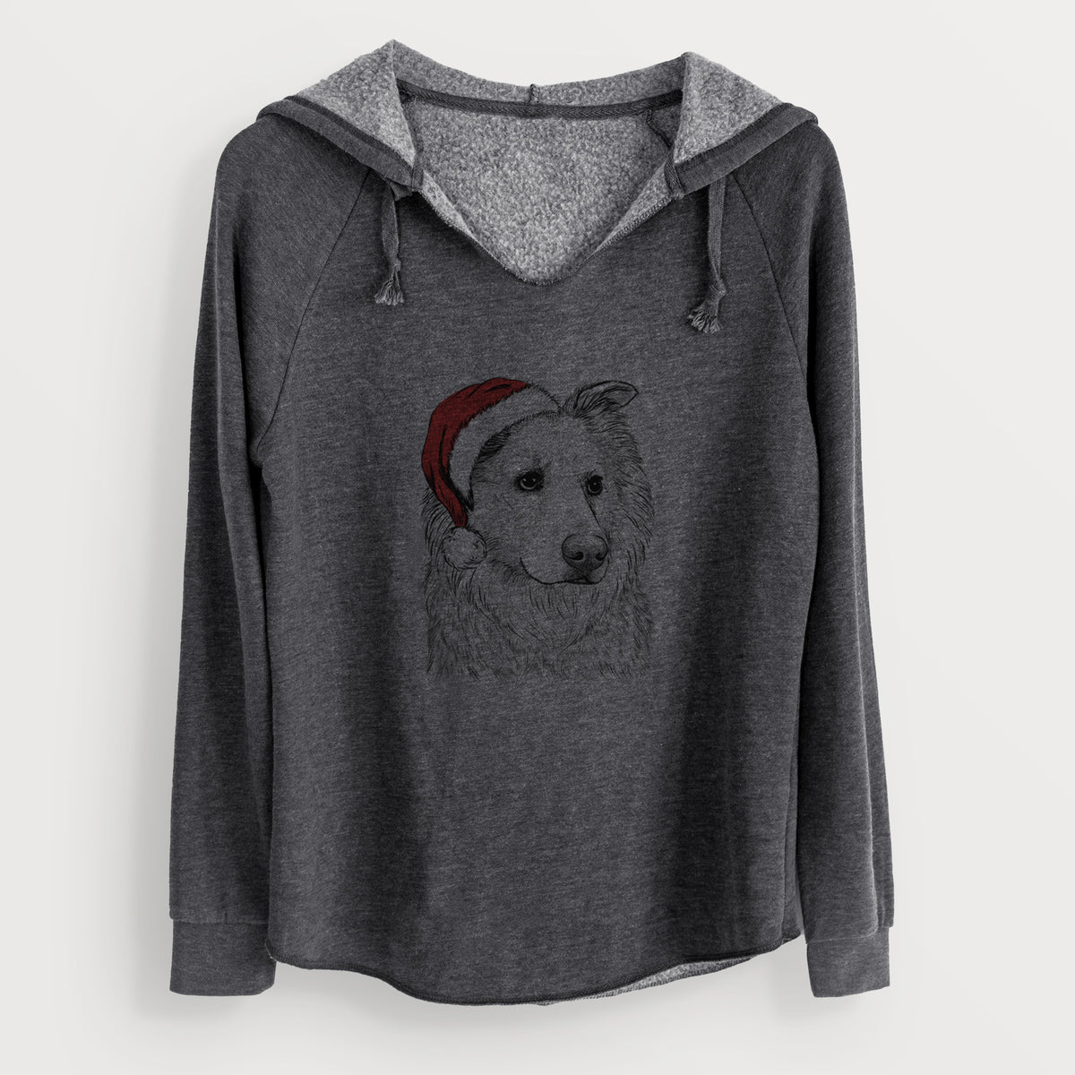 Santa Penny the Chow Mix - Cali Wave Hooded Sweatshirt