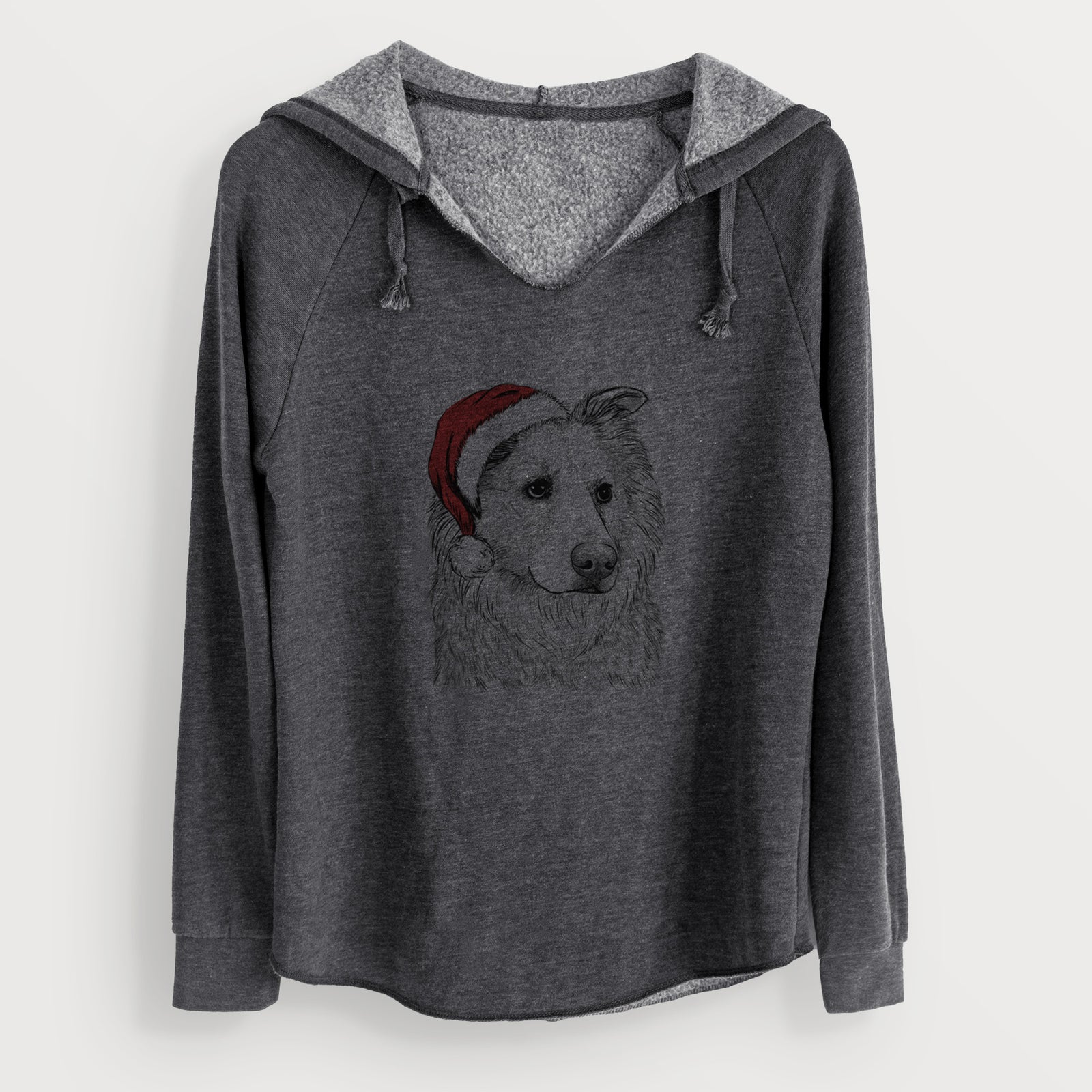 Santa Penny the Chow Mix - Cali Wave Hooded Sweatshirt