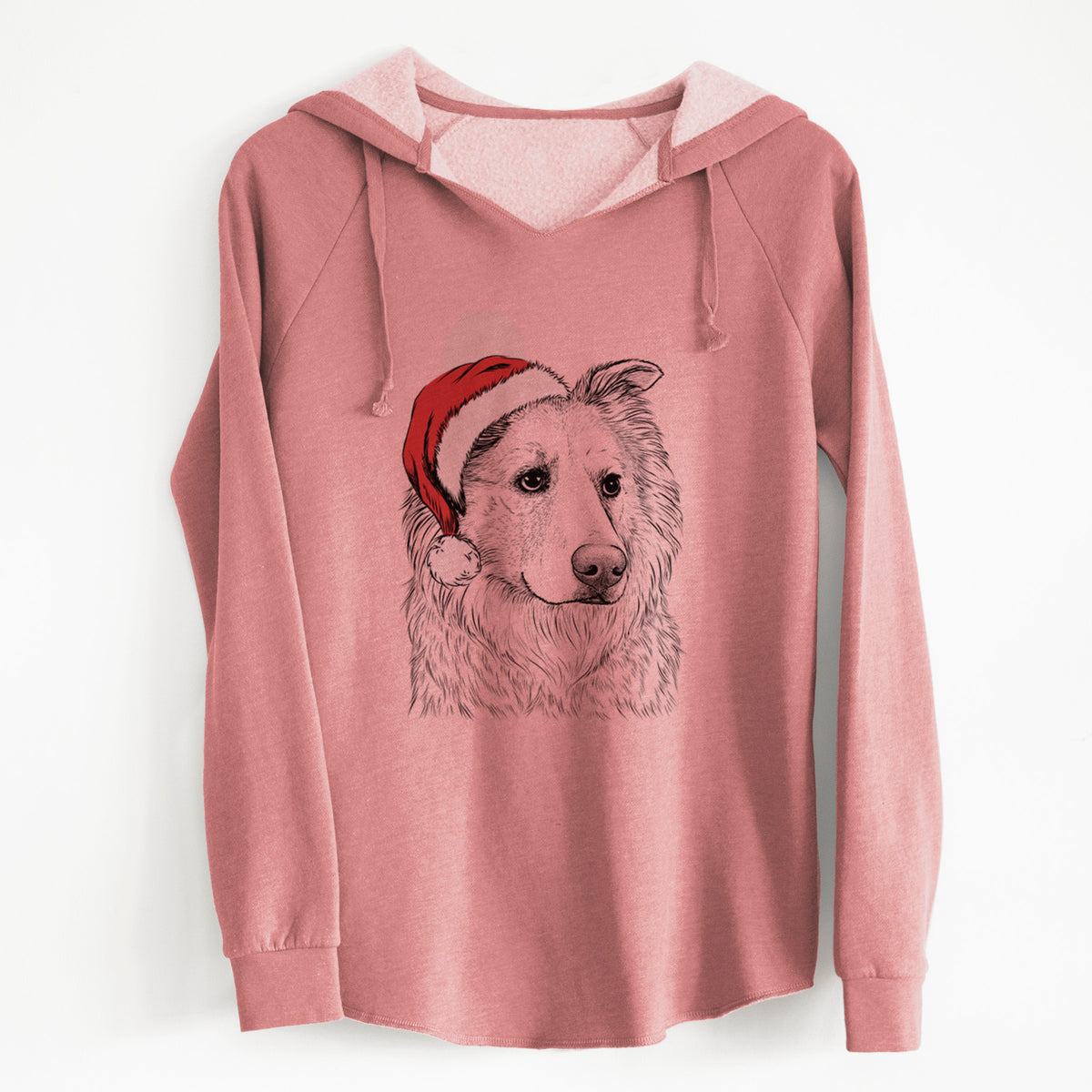 Santa Penny the Chow Mix - Cali Wave Hooded Sweatshirt