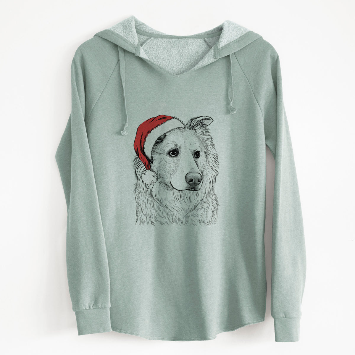 Santa Penny the Chow Mix - Cali Wave Hooded Sweatshirt